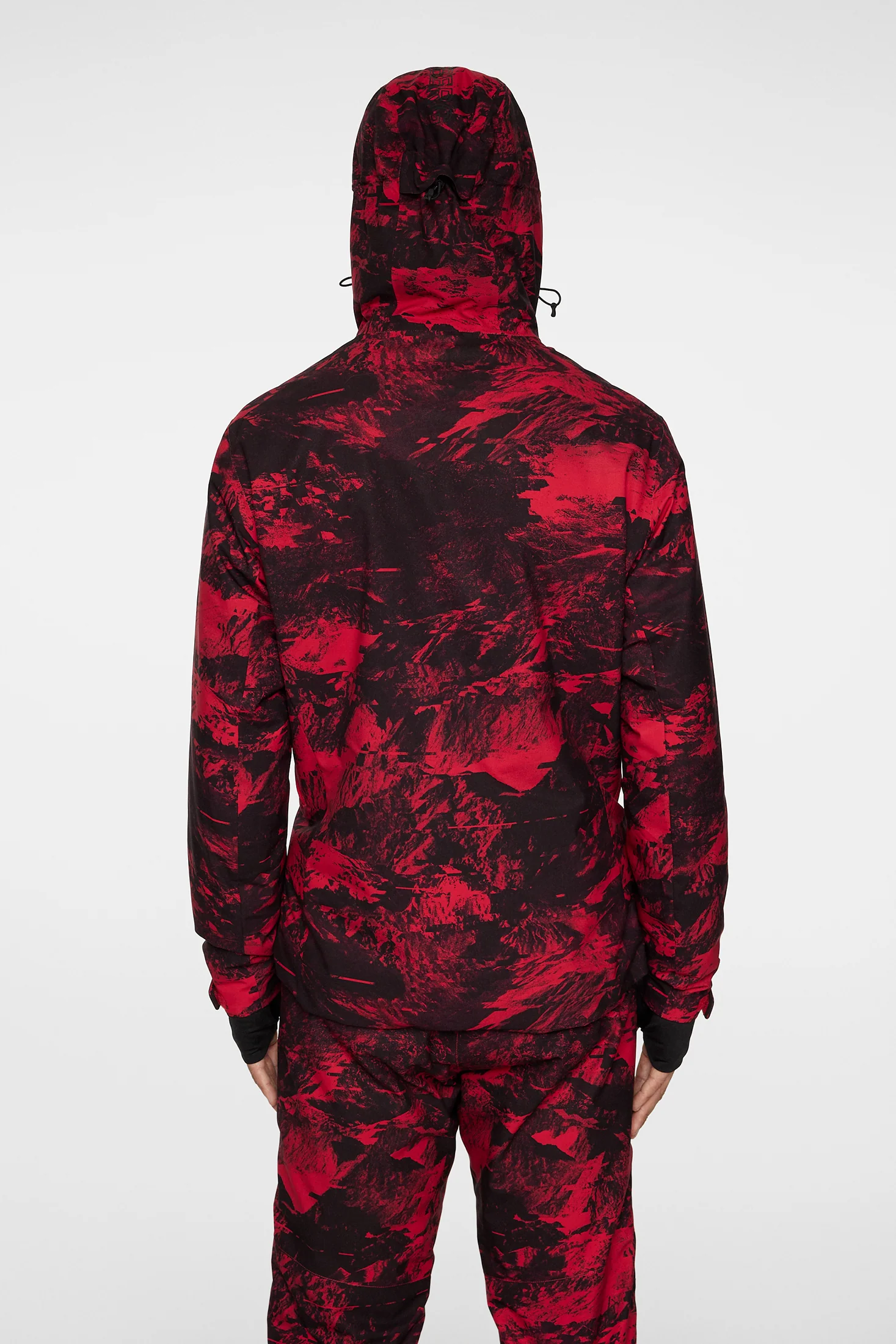 Ace Jacket Printed / Mountain Glitch Red - Image 3