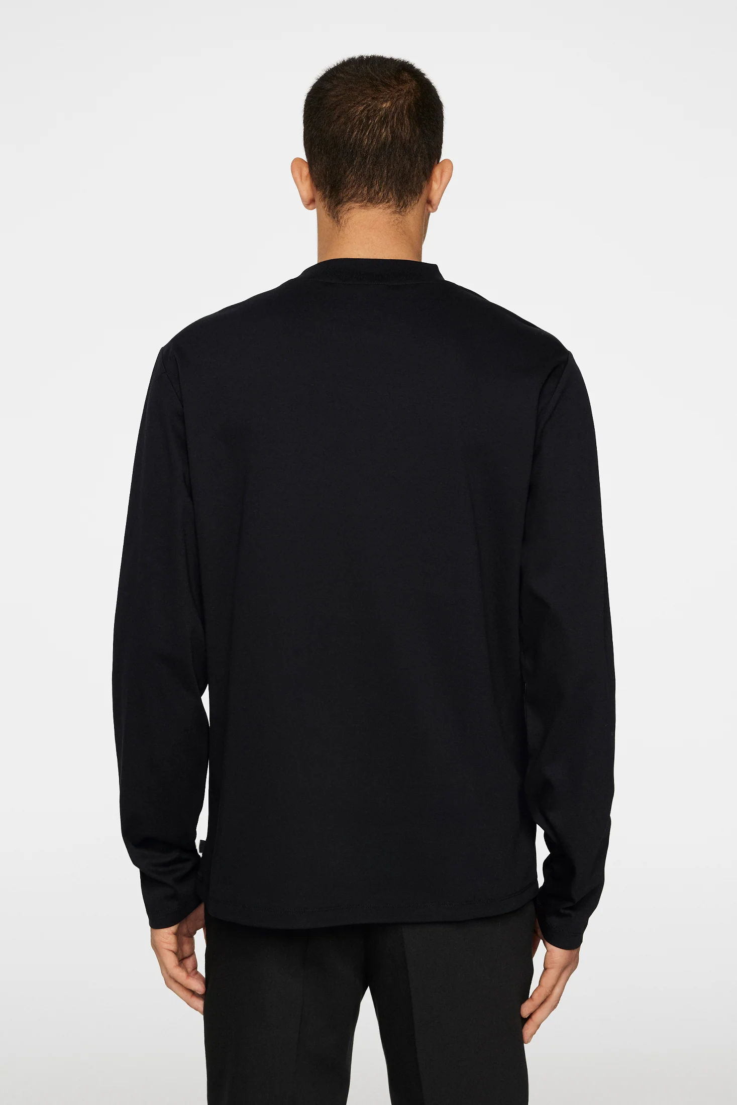 Ace Mock Neck LS T-Shirt / Black - Image 3