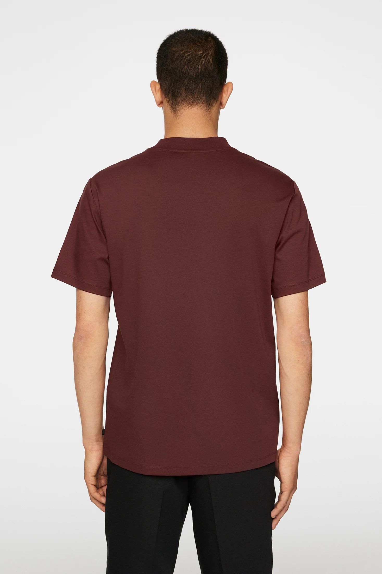 Ace Mock Neck T-Shirt / Bitter Chocolate - Image 3