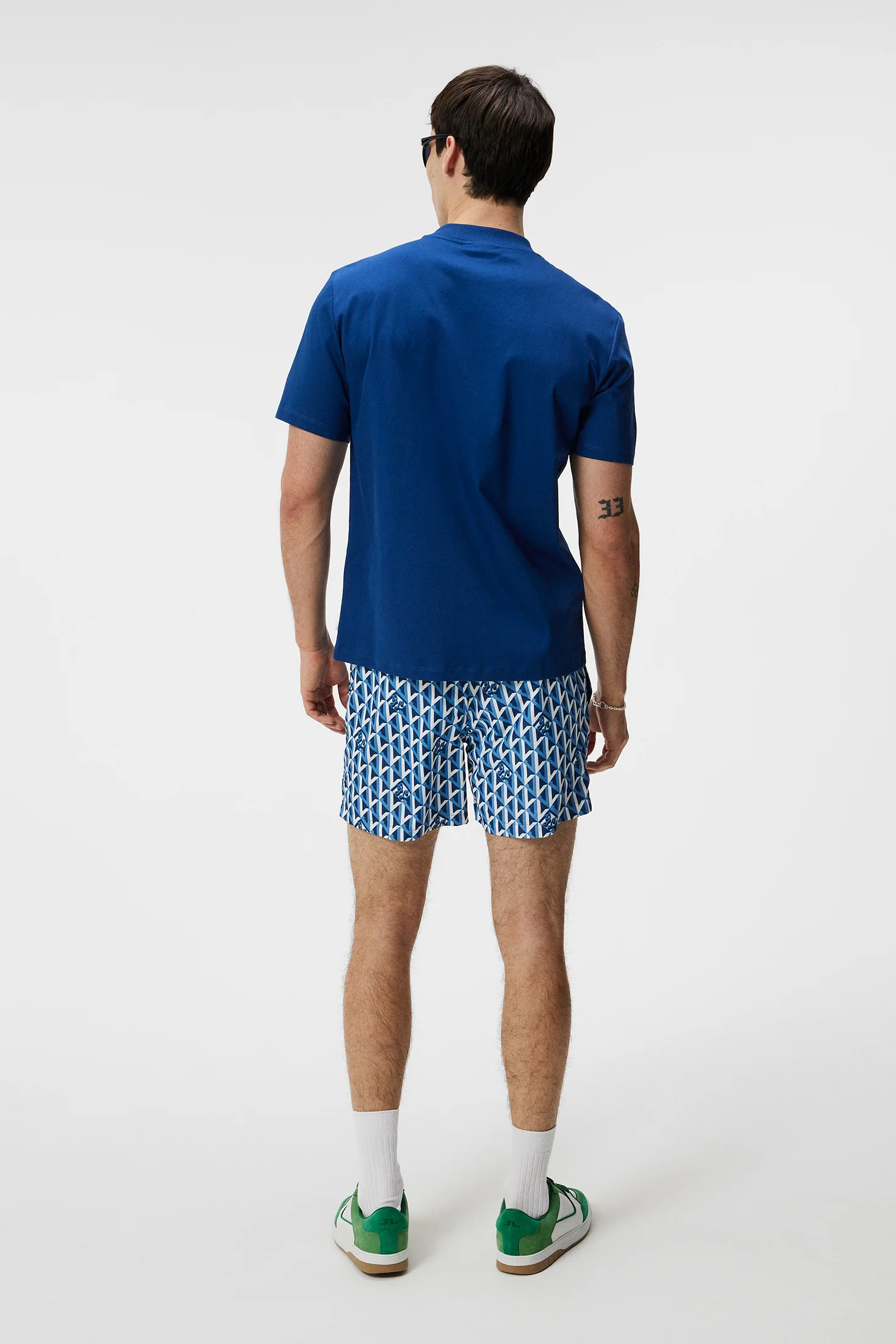 Ace Mock Neck T-shirt / Estate Blue - Image 3