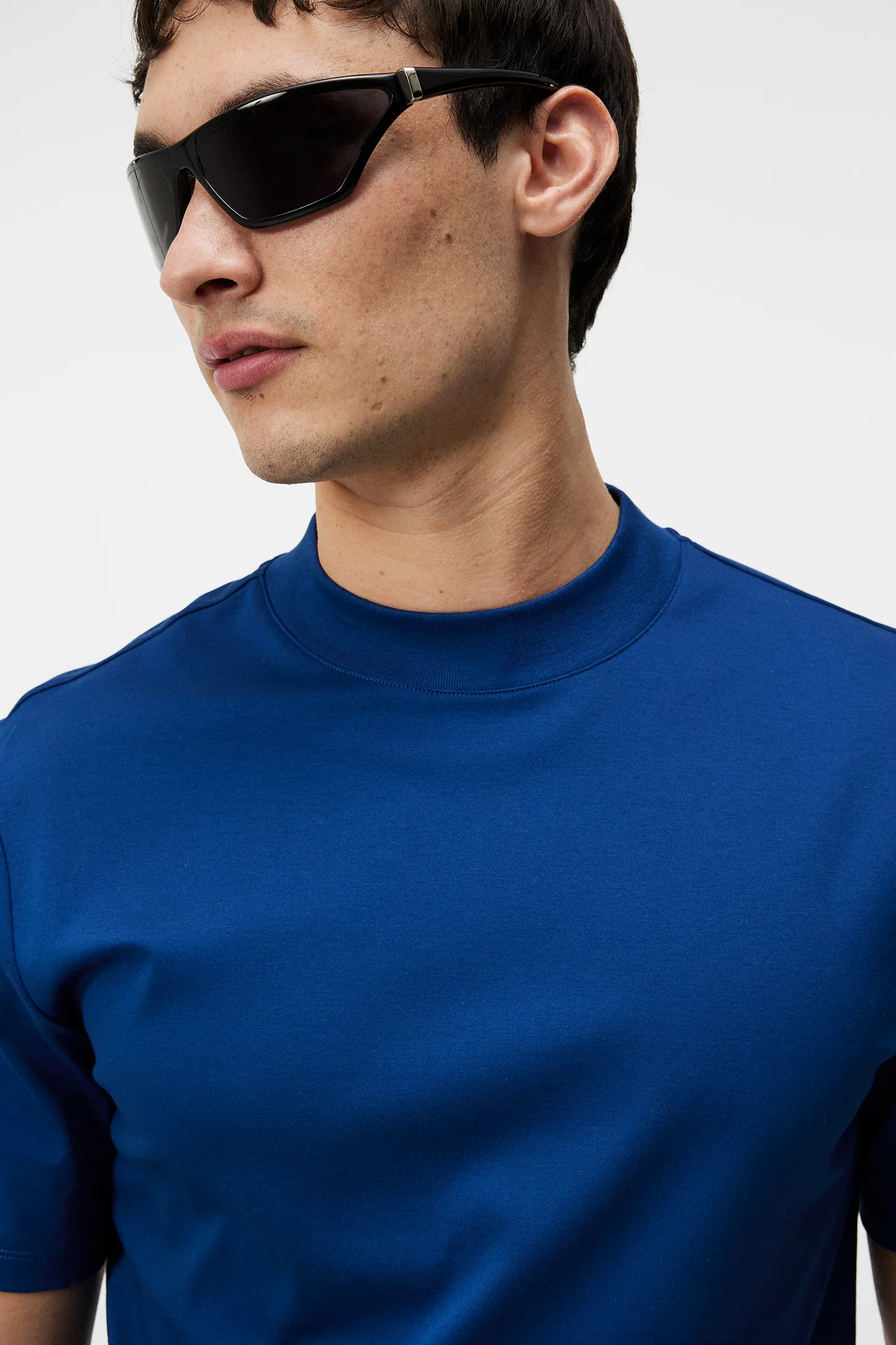 Ace Mock Neck T-shirt / Estate Blue - Image 5