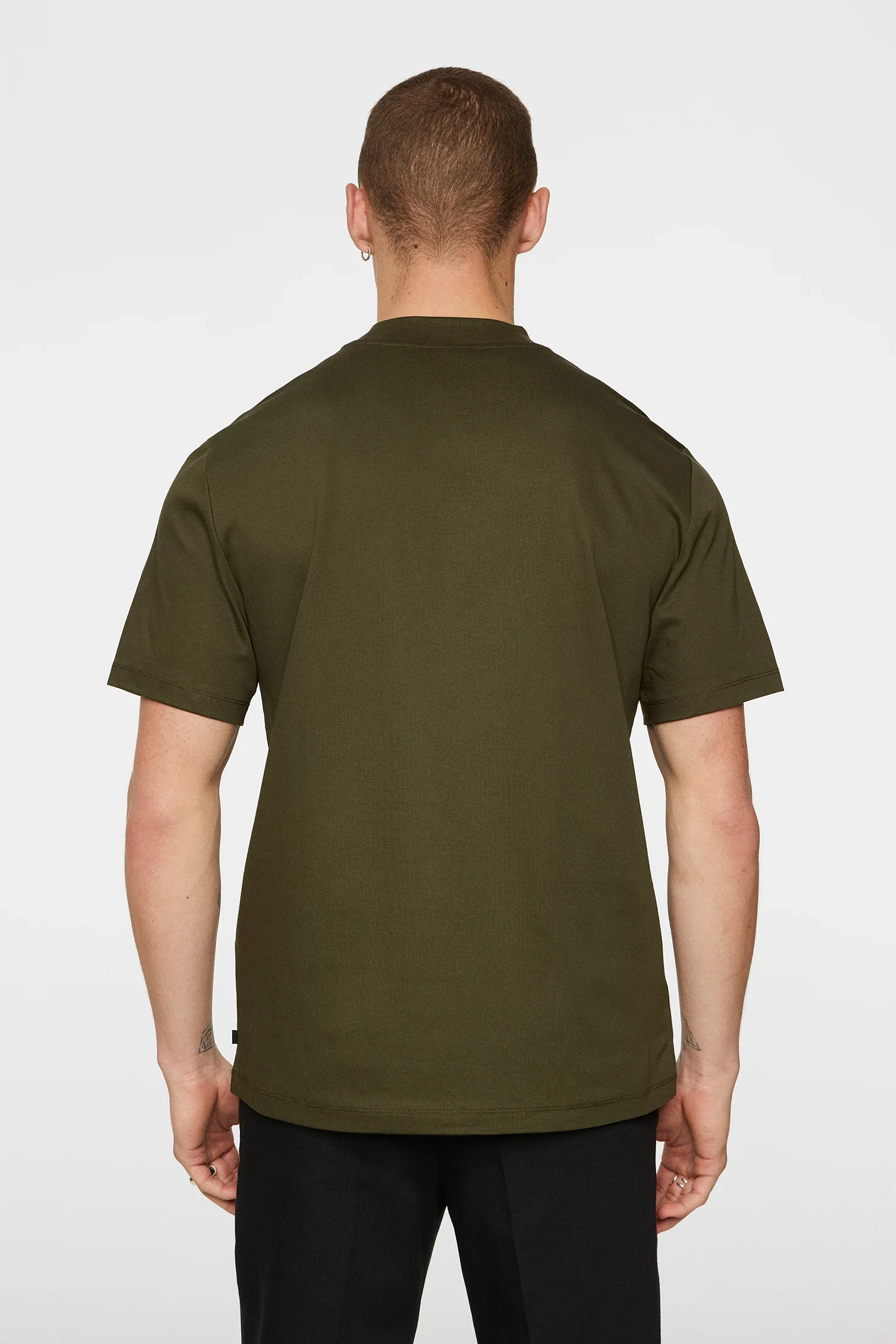 Ace Mock Neck T-Shirt / Forest Green - Image 3