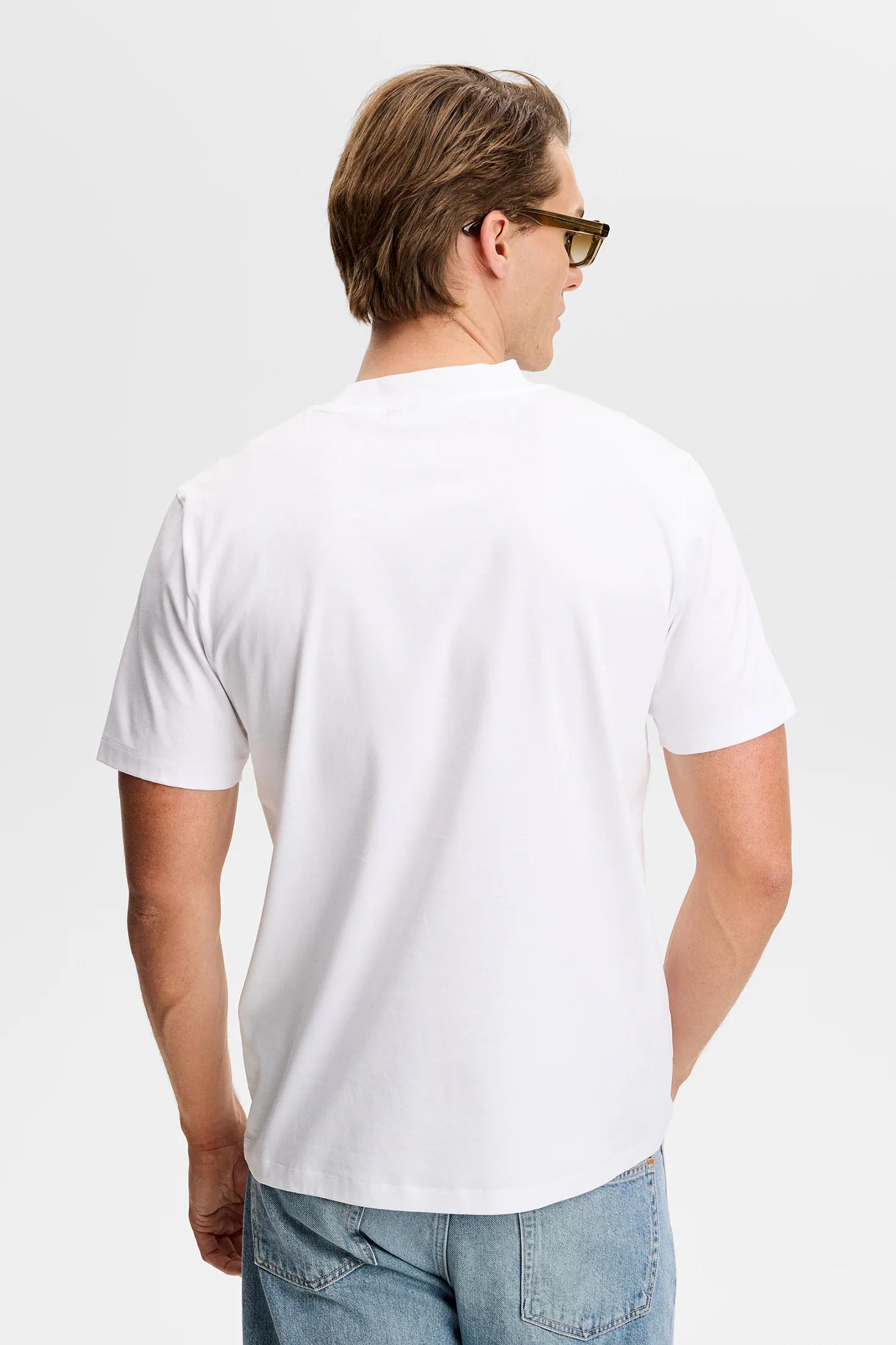 Ace Mock Neck T-Shirt / White - Image 3