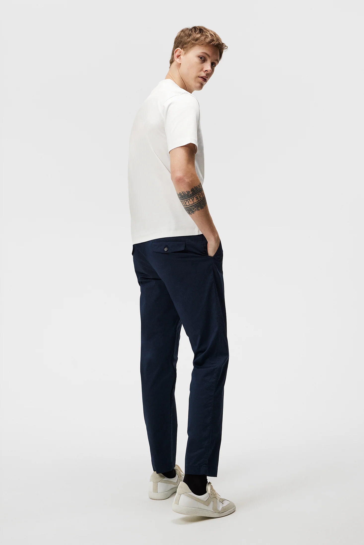 Ace Mock Neck T-shirt / White - Image 3