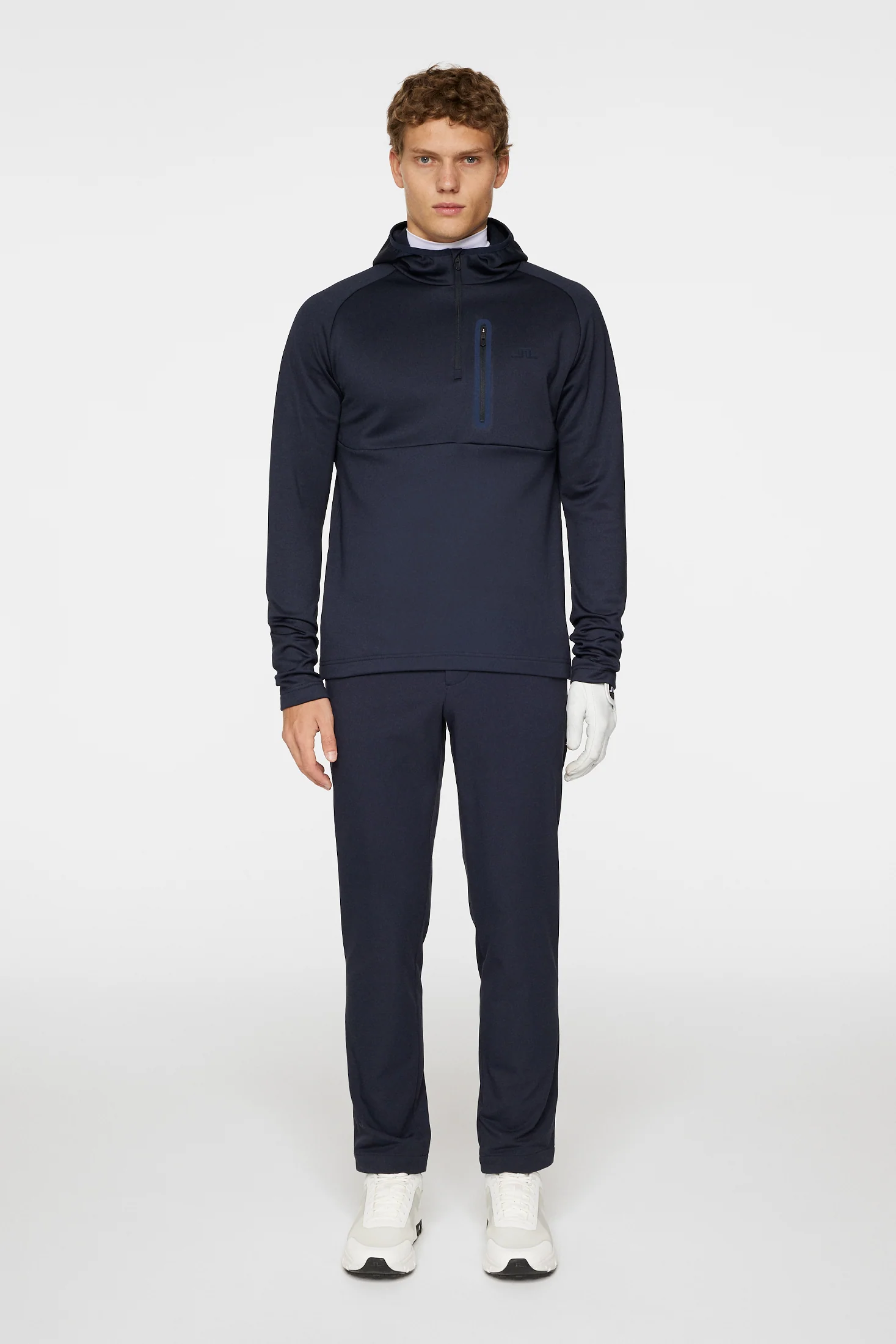 Adam Quarter Zip Hood / JL Navy - Image 4