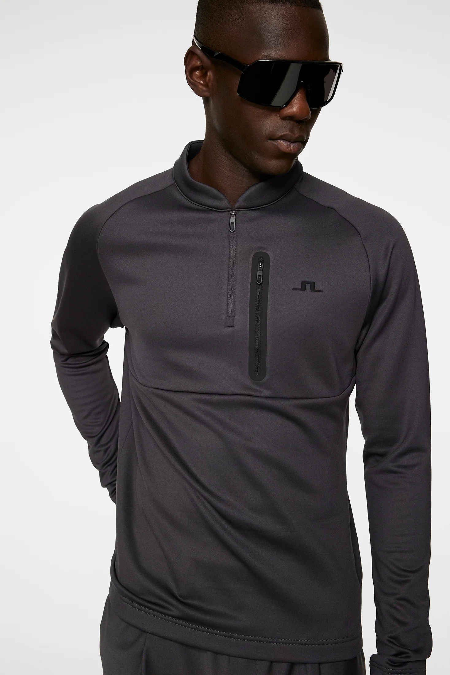 Adam Quarter Zip Mid Layer / Asphalt - Image 5