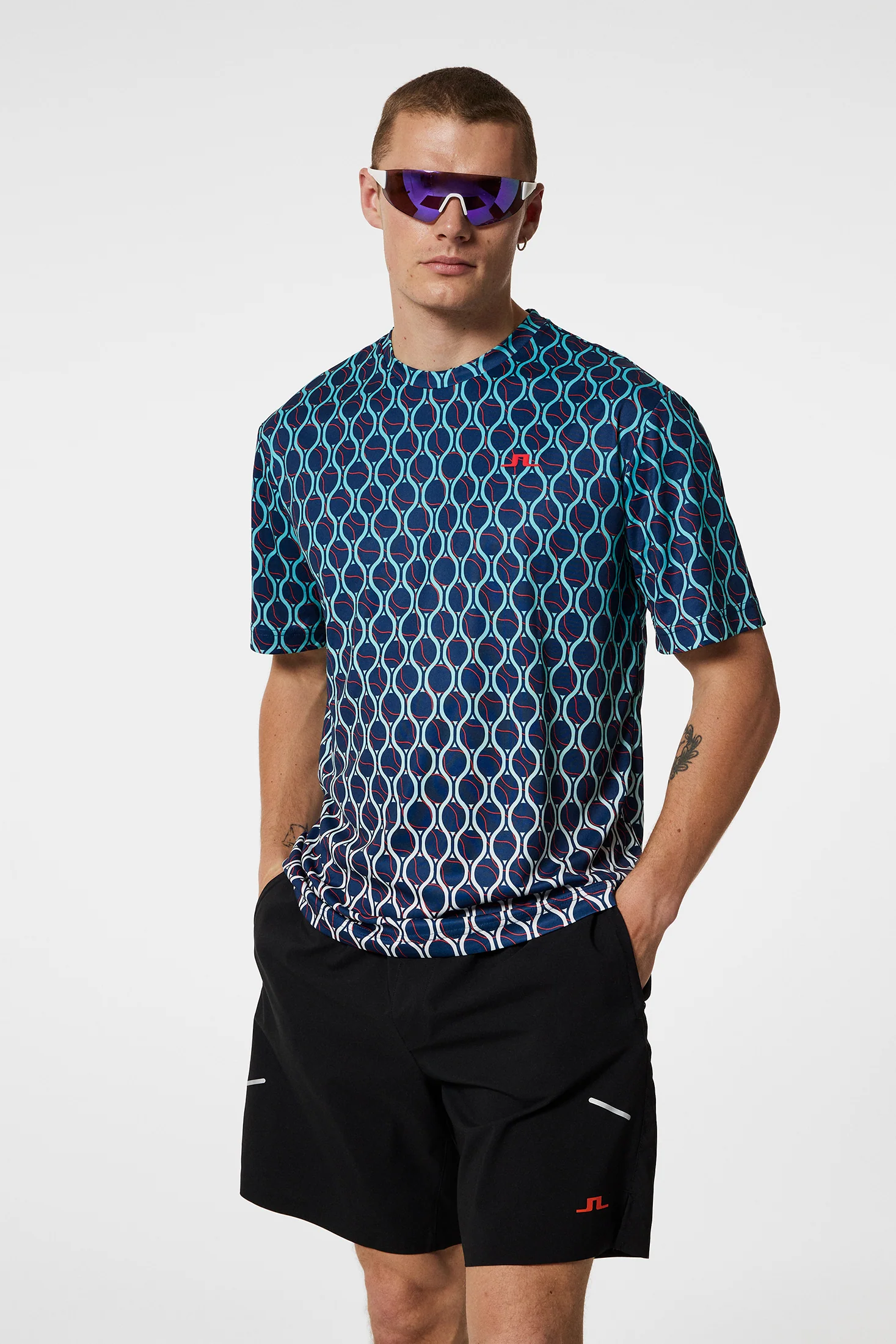 Ade Print T-shirt / Racket Fade Estate - Image 2