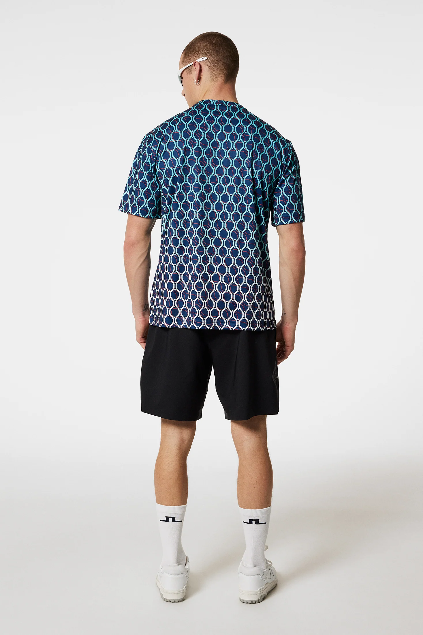 Ade Print T-shirt / Racket Fade Estate - Image 3