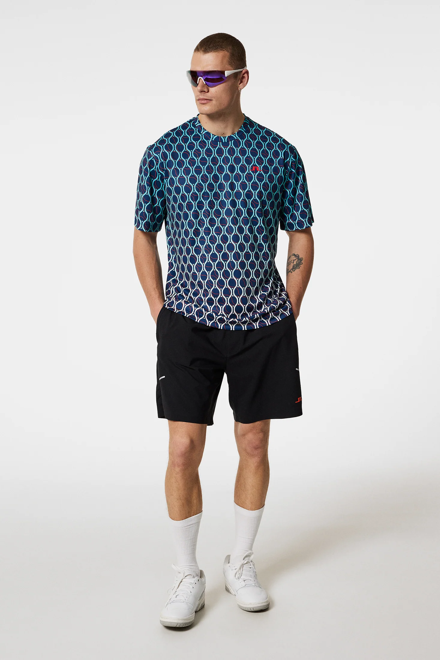 Ade Print T-shirt / Racket Fade Estate - Image 4