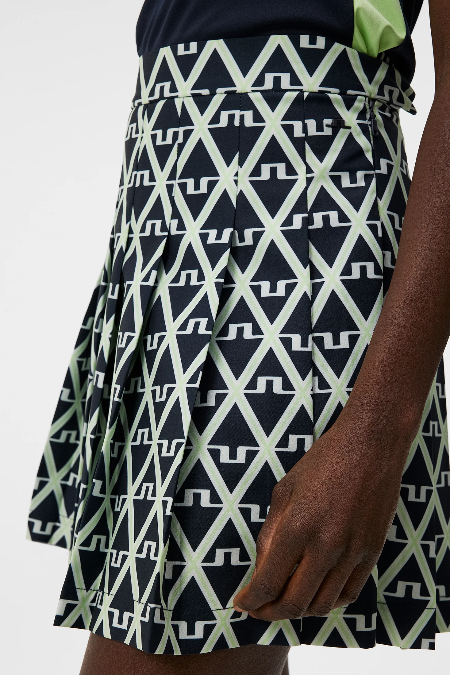 Adina Print Skirt / Geo JL Navy - Image 5