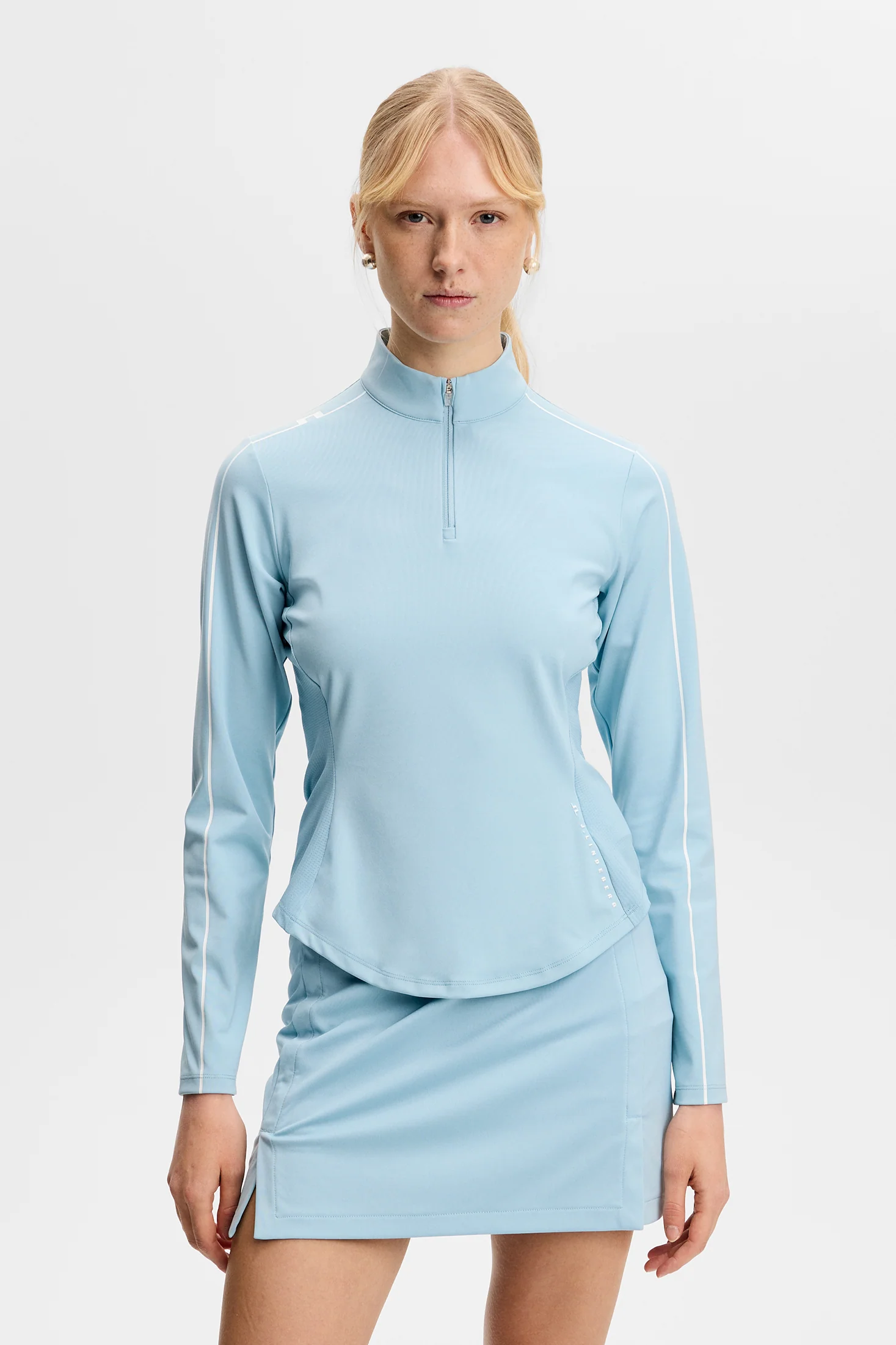 Adiola Quarter Zip Mid Layer / Forget-Me-Not - Image 3