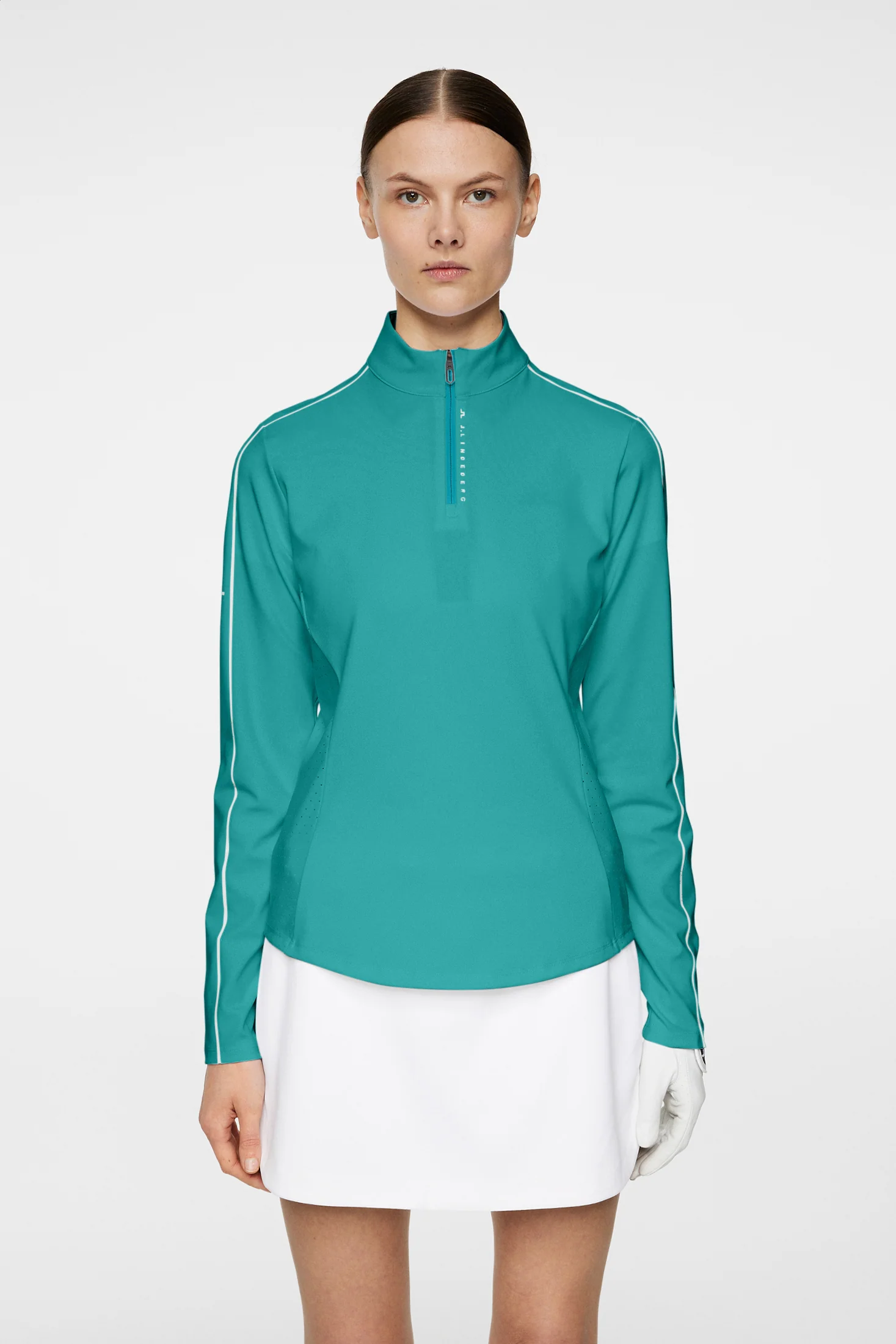 Adiola Quarter Zip Mid Layer / Teal - Image 3