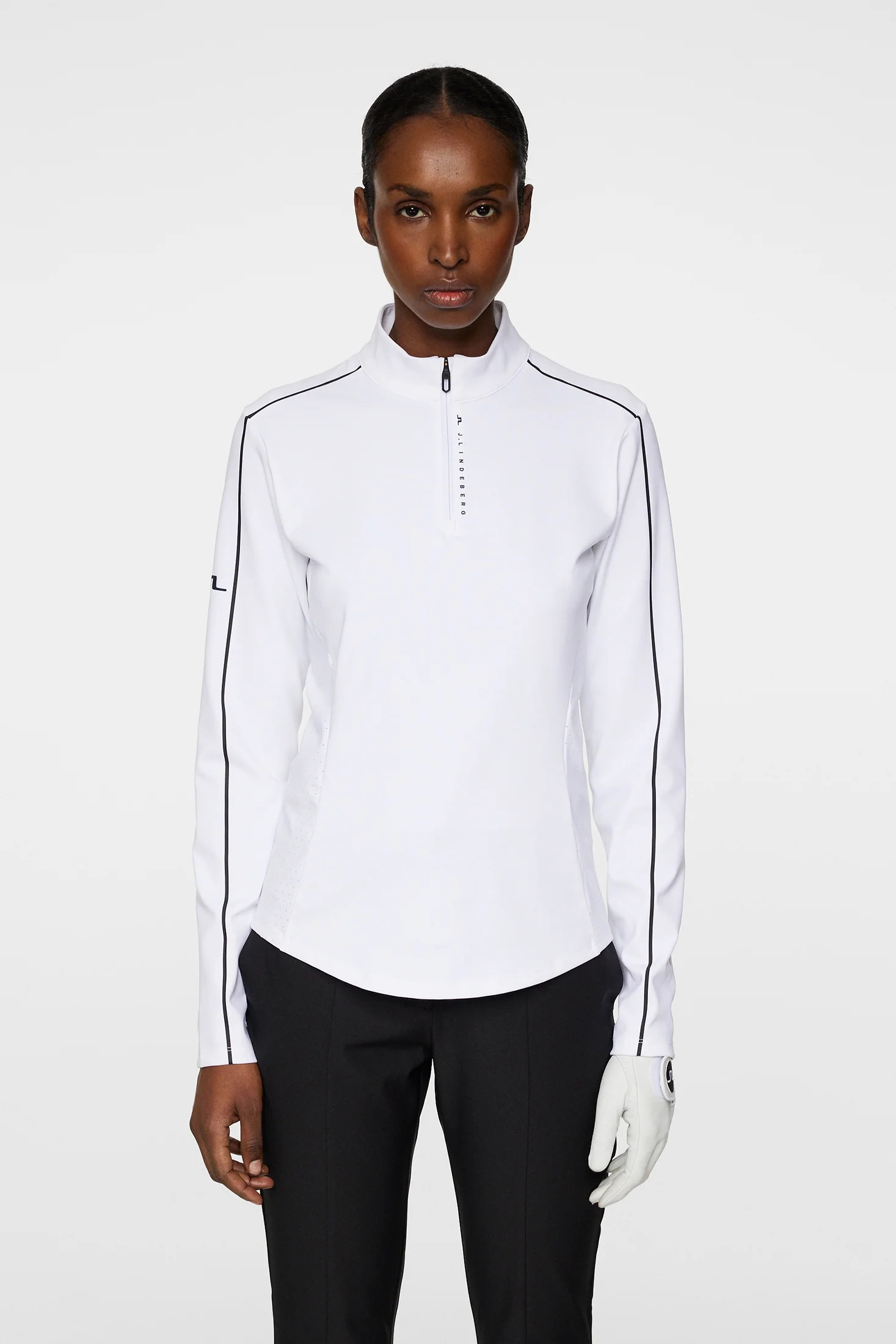 Adiola Quarter Zip Mid Layer / White - Image 2