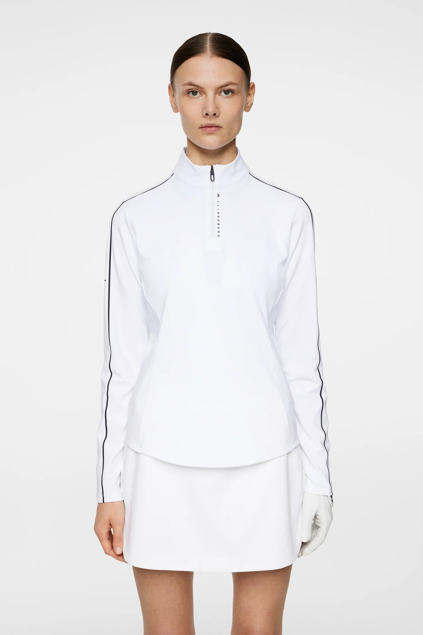 Adiola Quarter Zip Mid Layer / White - Image 2