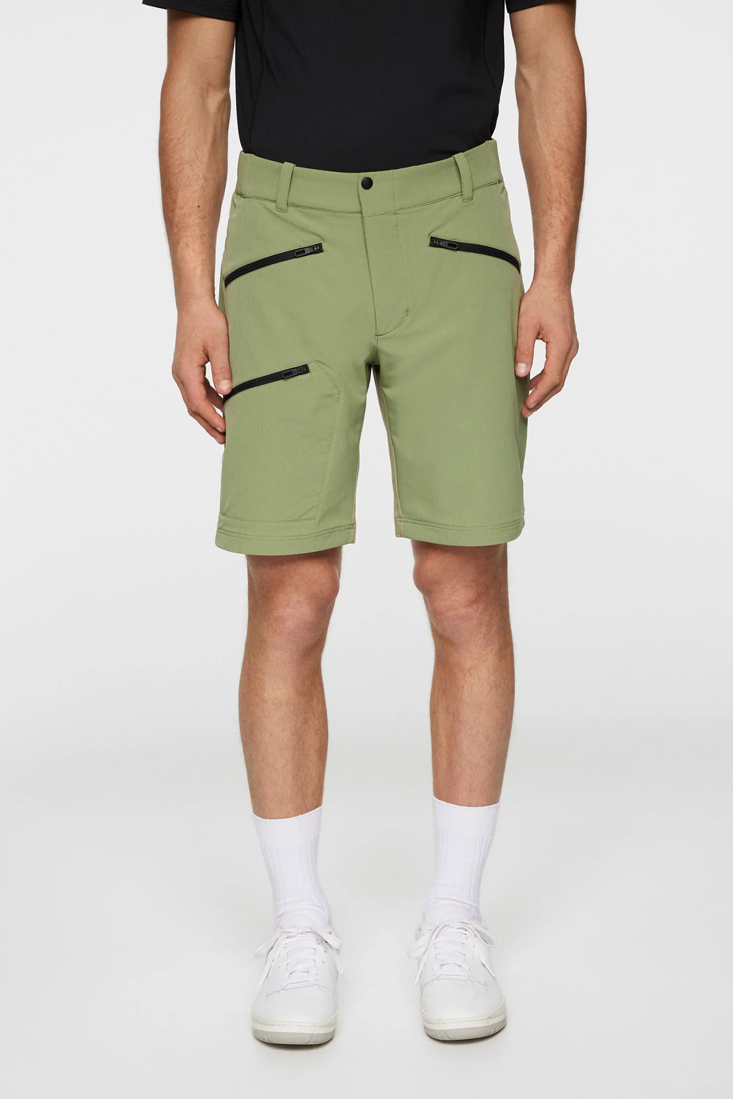 Adrian Softshell Shorts / Oil Green - Image 2