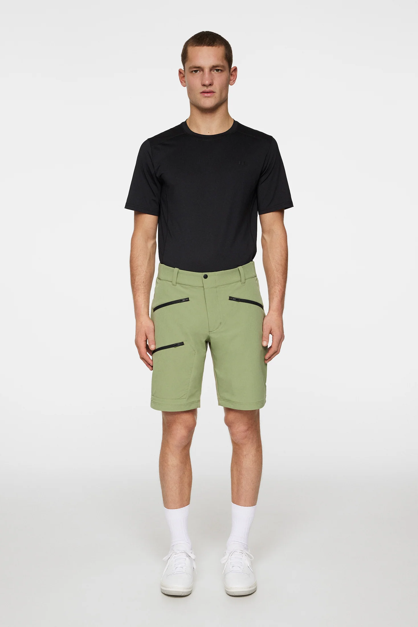 Adrian Softshell Shorts / Oil Green - Image 4