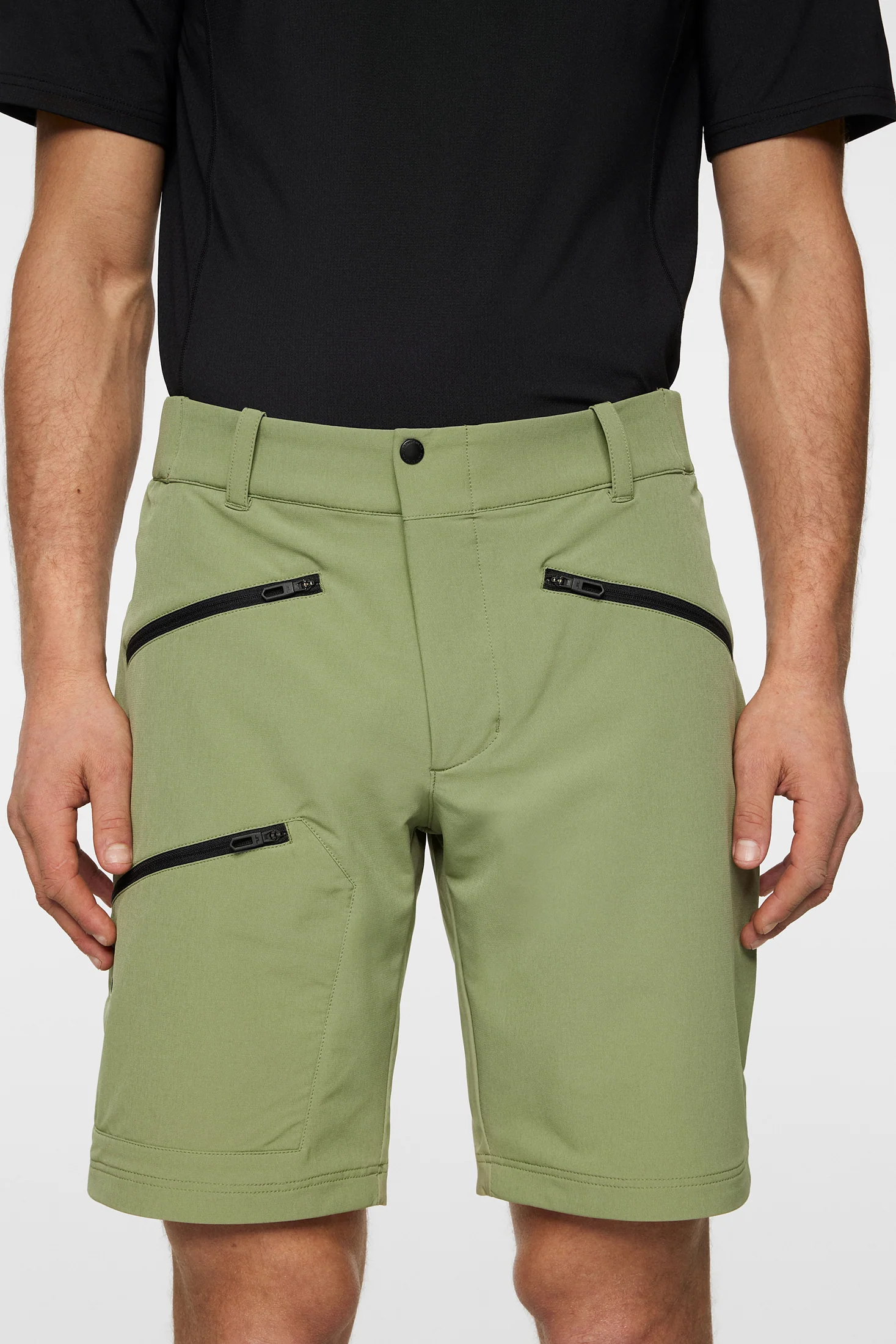 Adrian Softshell Shorts / Oil Green - Image 5