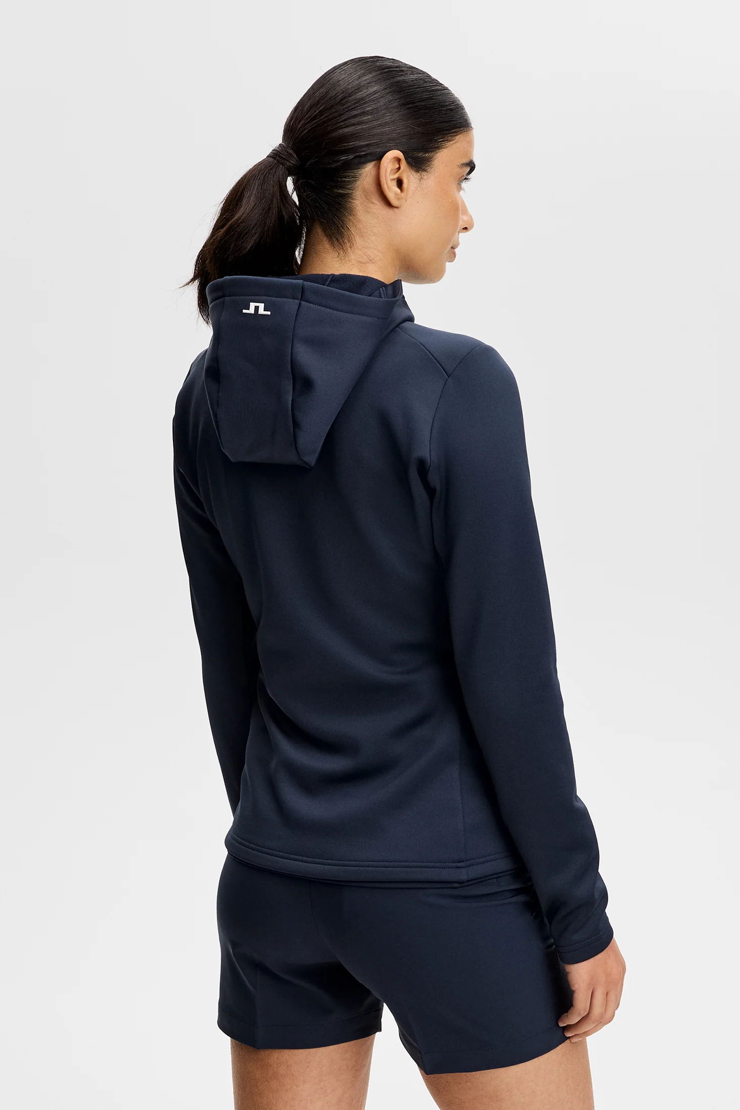 Aerielle Quarter Zip Hood / JL Navy - Image 3