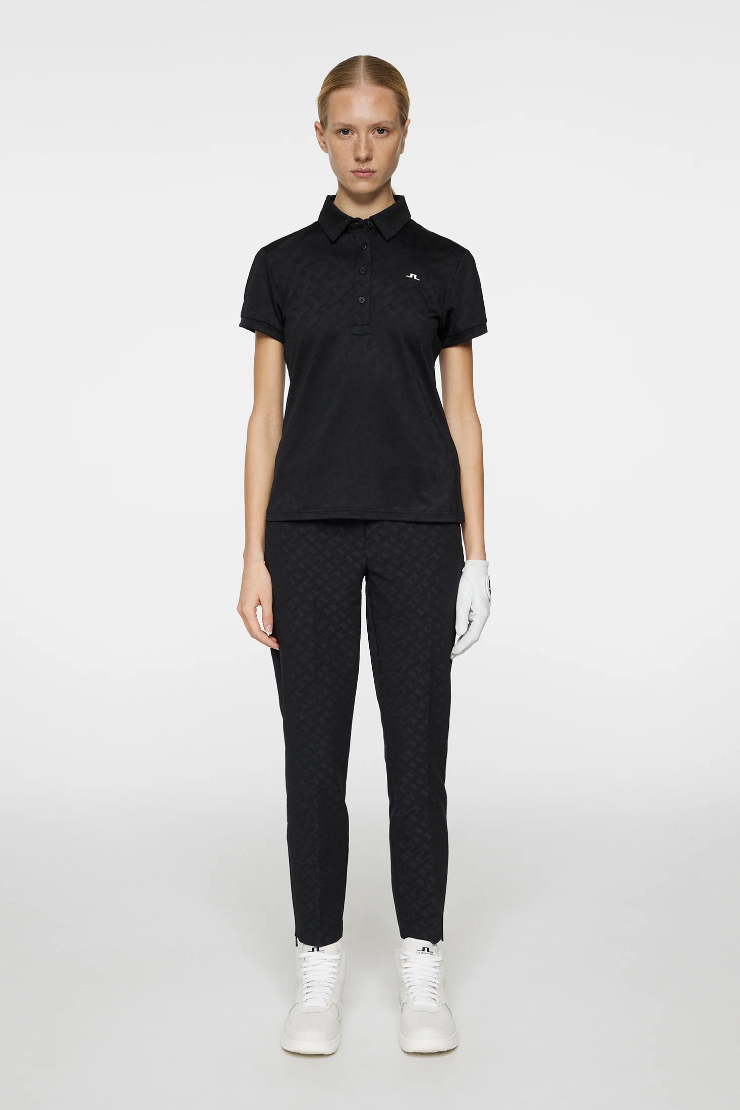 Alaya Jacquard Polo / Black - Image 4