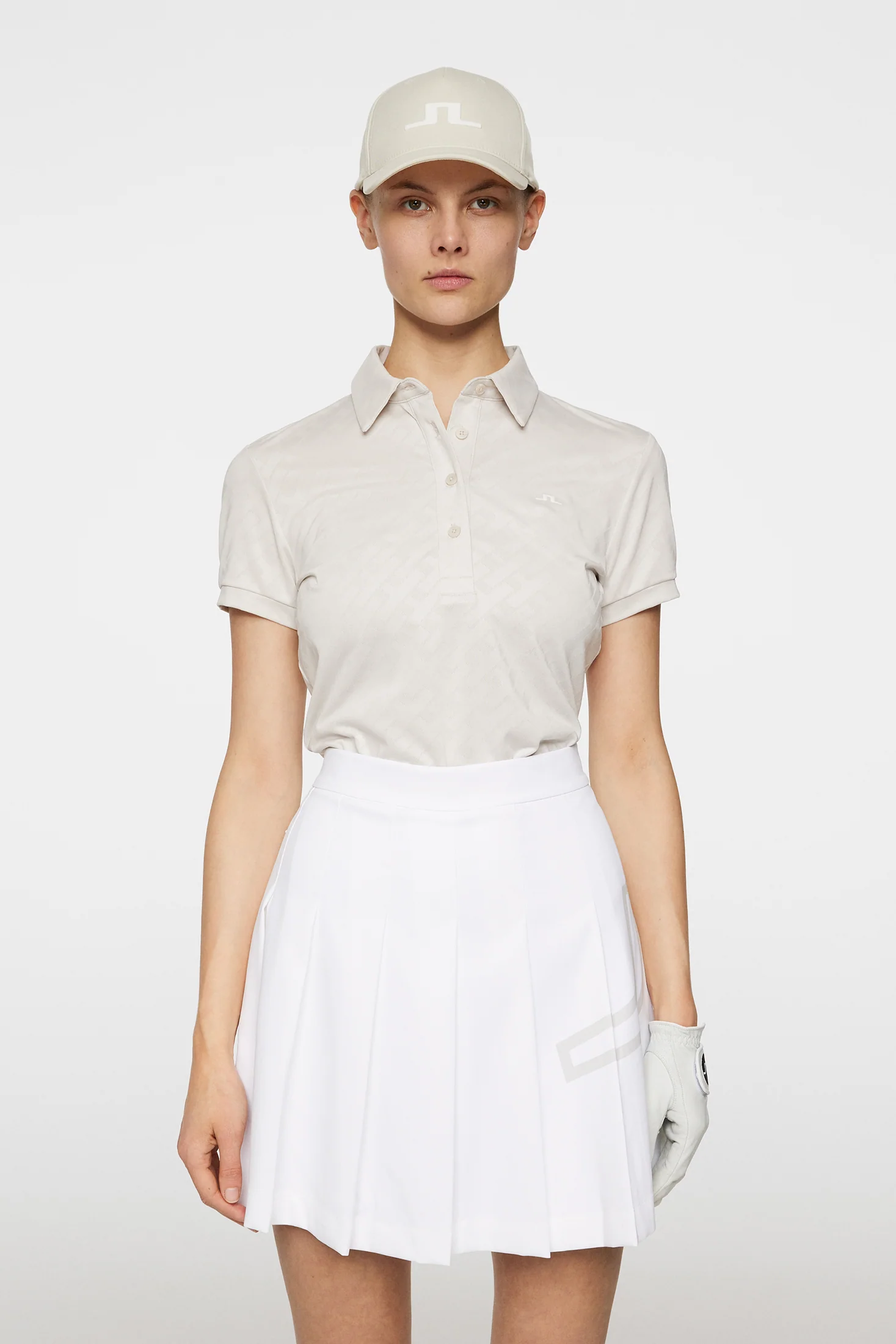Alaya Jacquard Polo / Moonbeam - Image 2