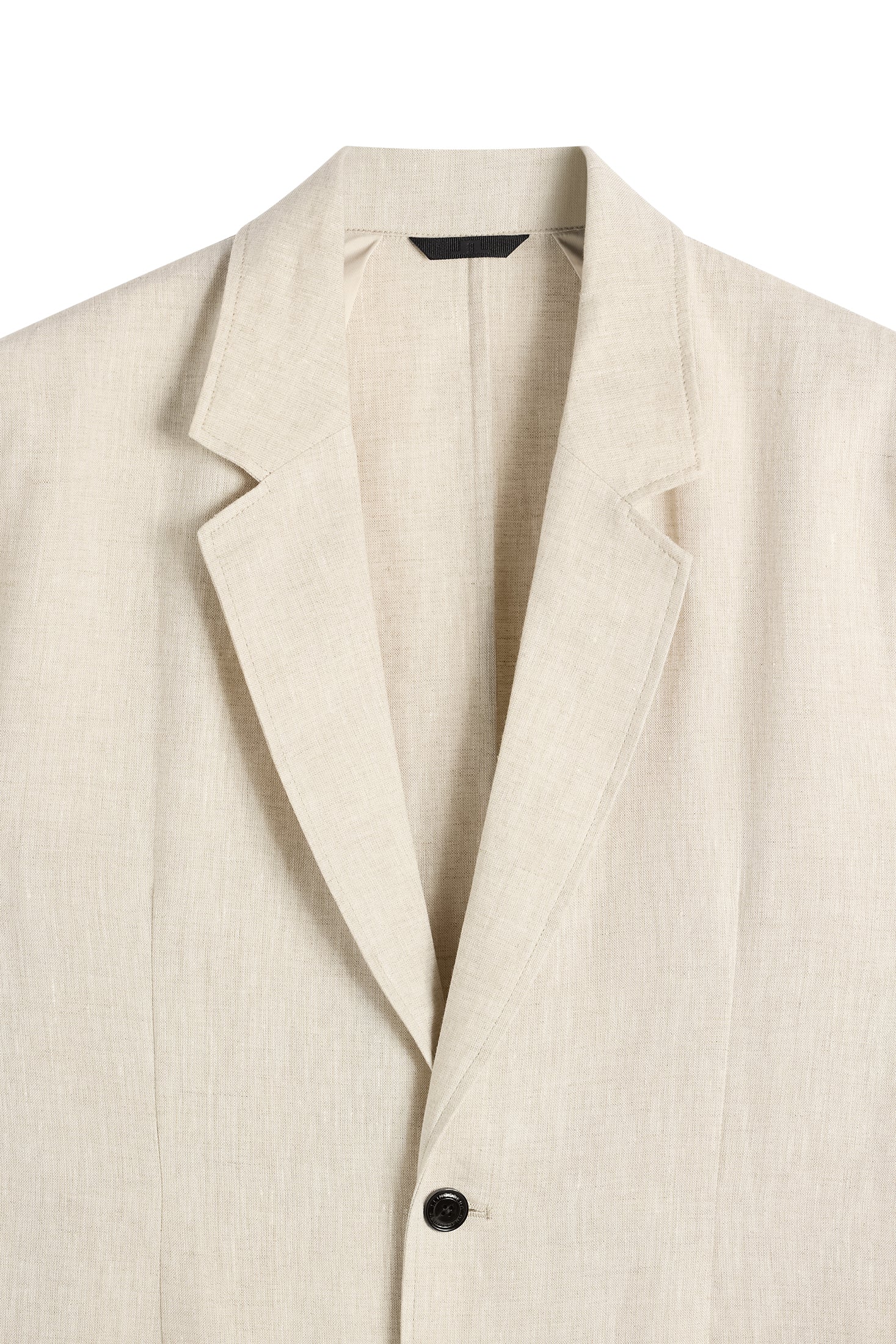 Alban Drape Linen Blazer / Moonbeam - Image 7