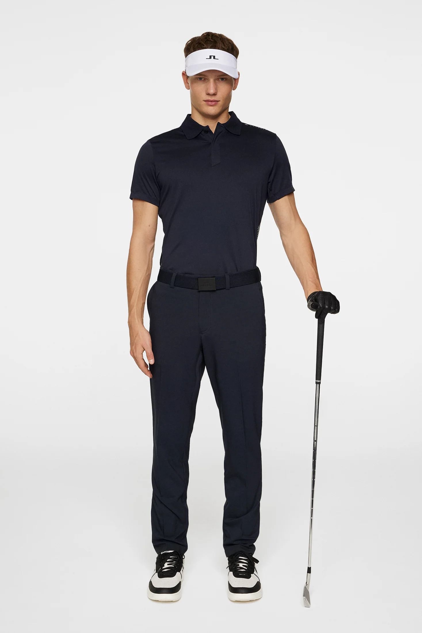 Aleks Hybrid Knit Polo Shirt / JL Navy - Image 5