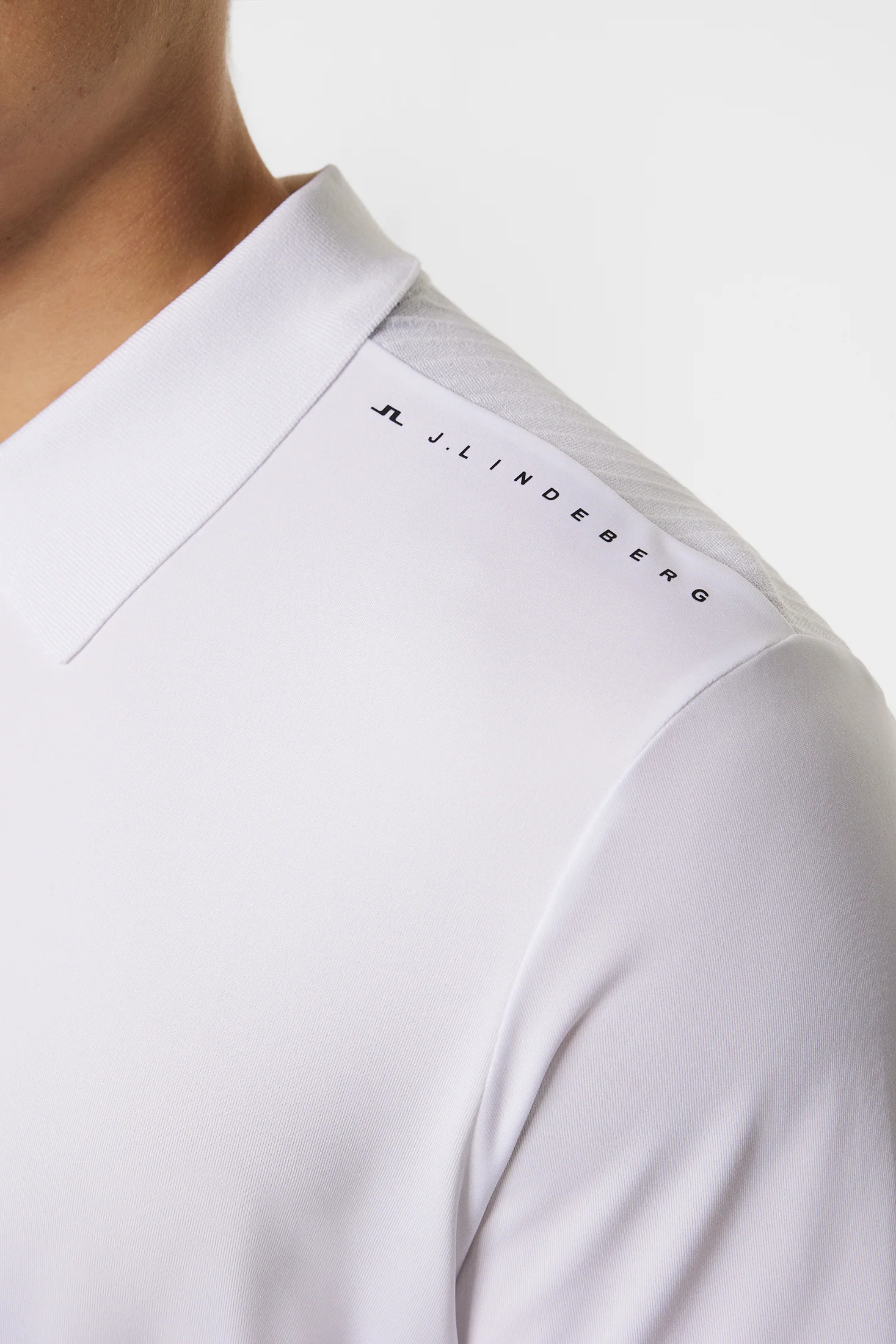 Aleks Hybrid Knit Polo Shirt / White - Image 7