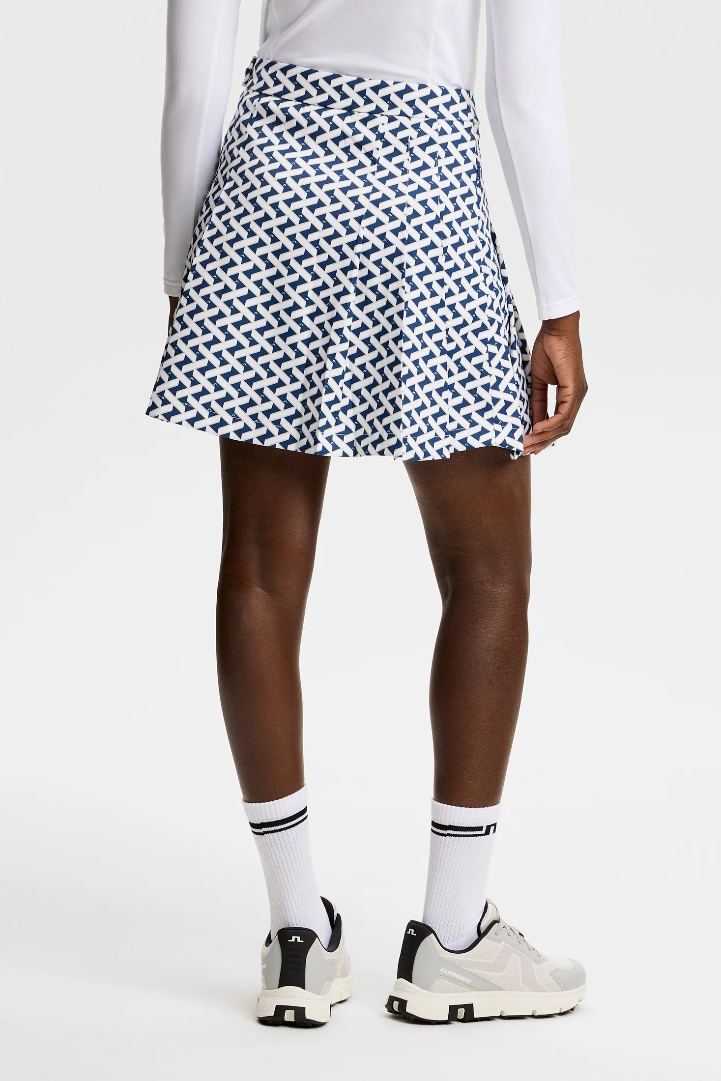 Alesia Print Skirt / Ladder Estate White S - Image 4