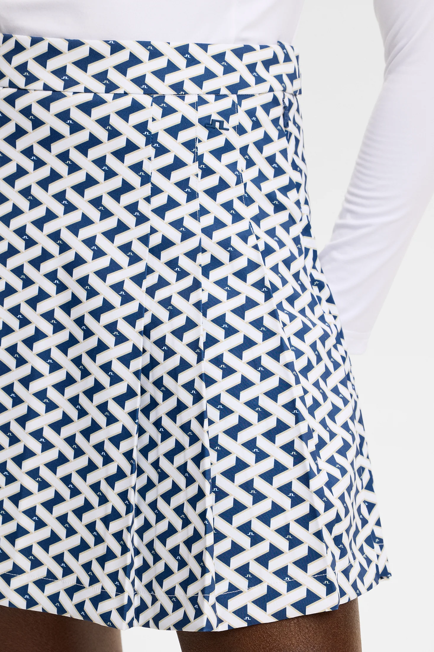 Alesia Print Skirt / Ladder Estate White S - Image 6