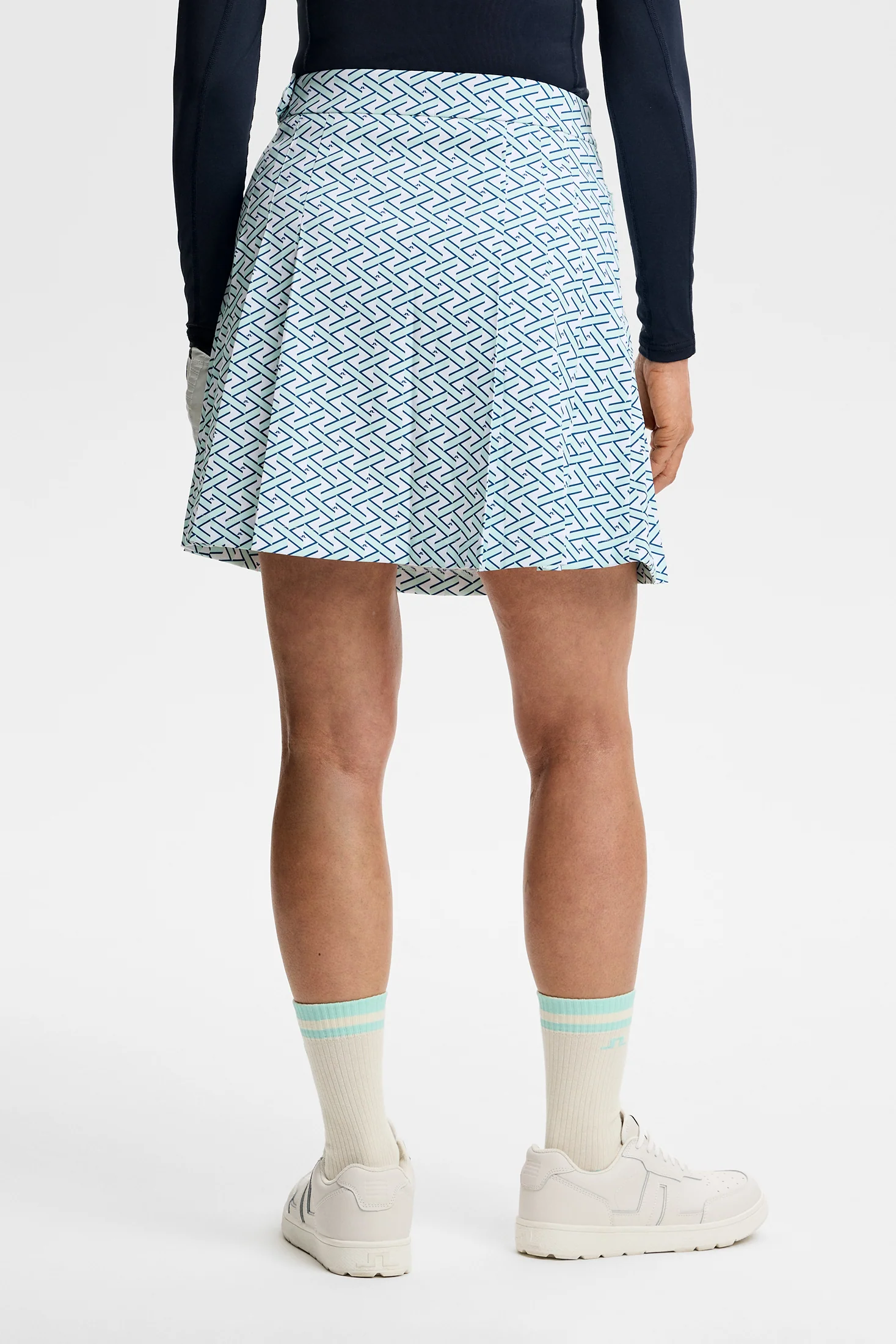 Alesia Print Skirt / Ladder White Bay S - Image 3