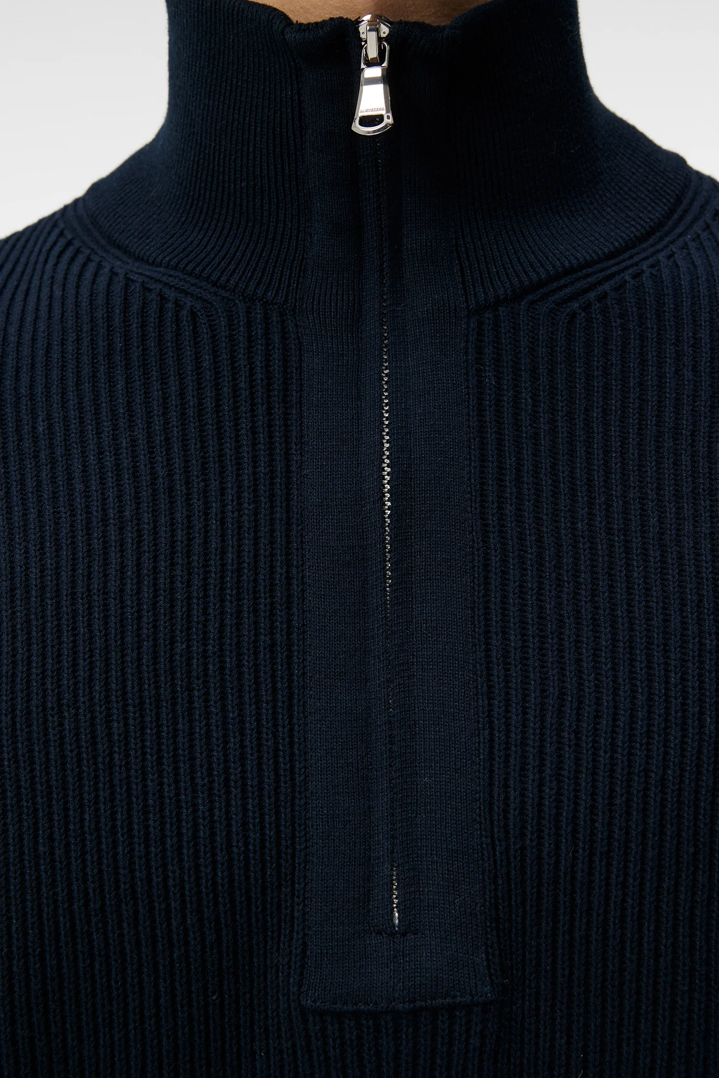 Alex Half Zip Knitted Sweater / JL Navy - Image 5