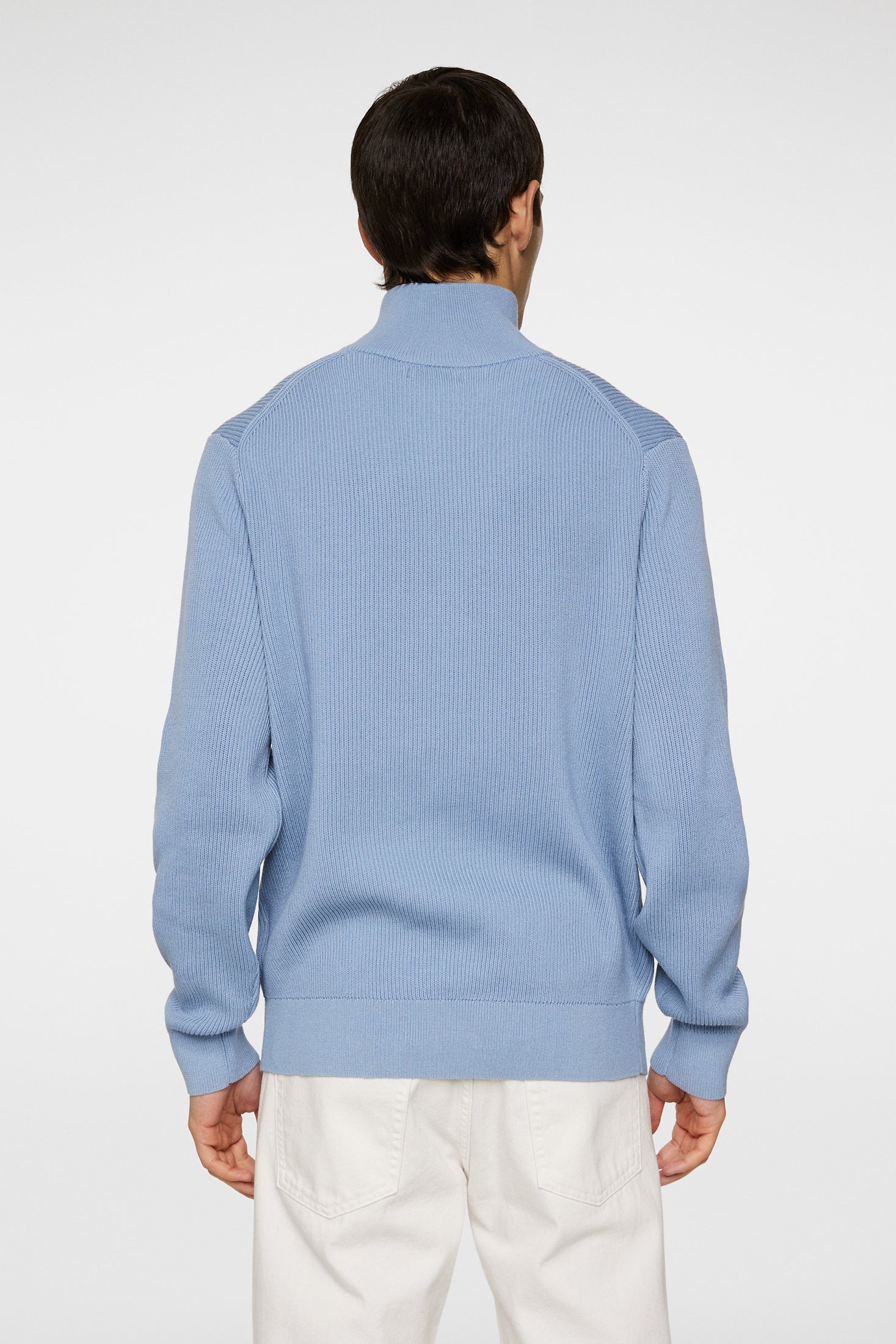 Alex Half Zip Knitted Sweater / Rain Washed - Image 3