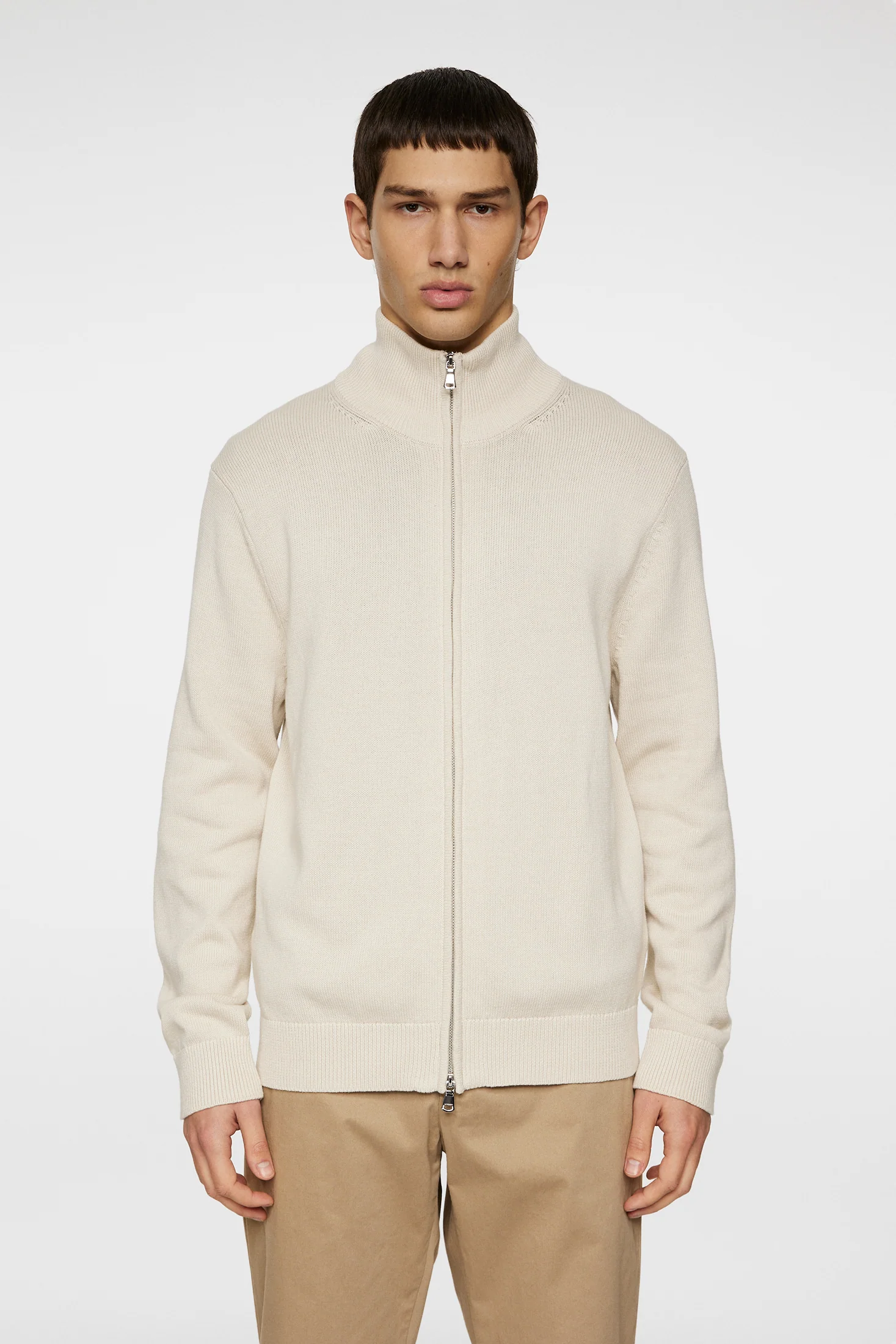 Alexis Full Zip Cardigan / Moonbeam - Image 2