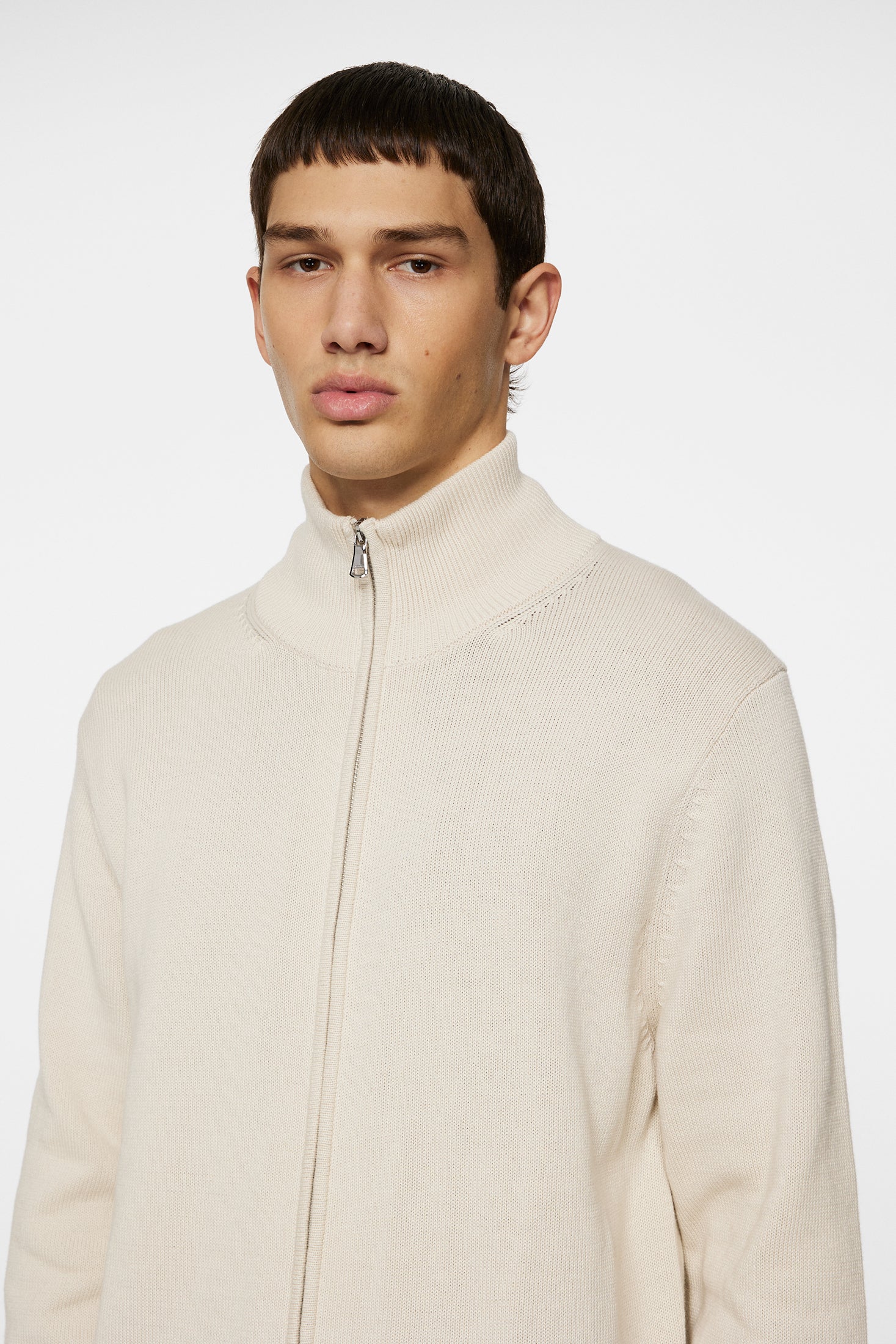 Alexis Full Zip Cardigan / Moonbeam - Image 5