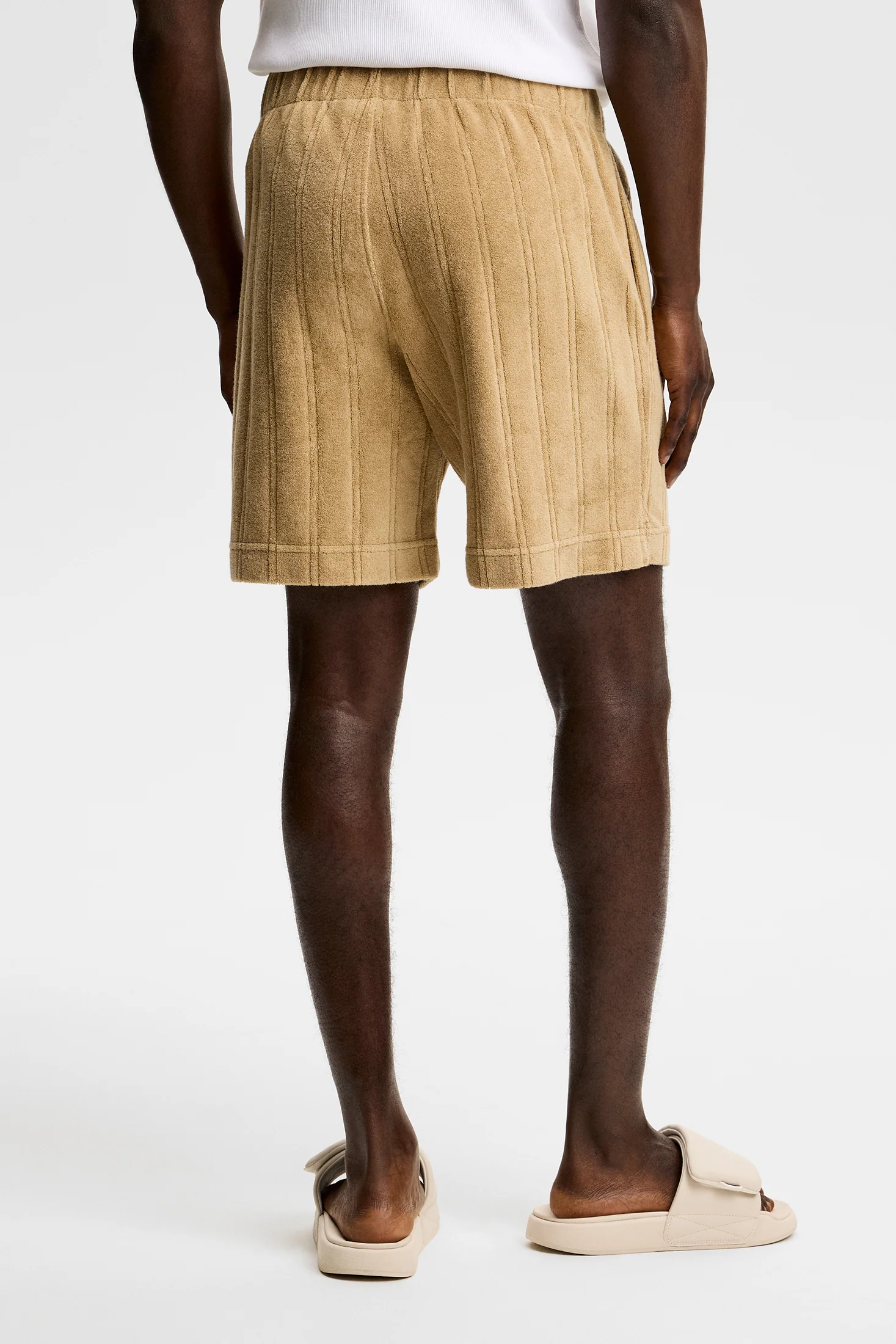 Allan Stripe Terry Shorts / Kelp - Image 3