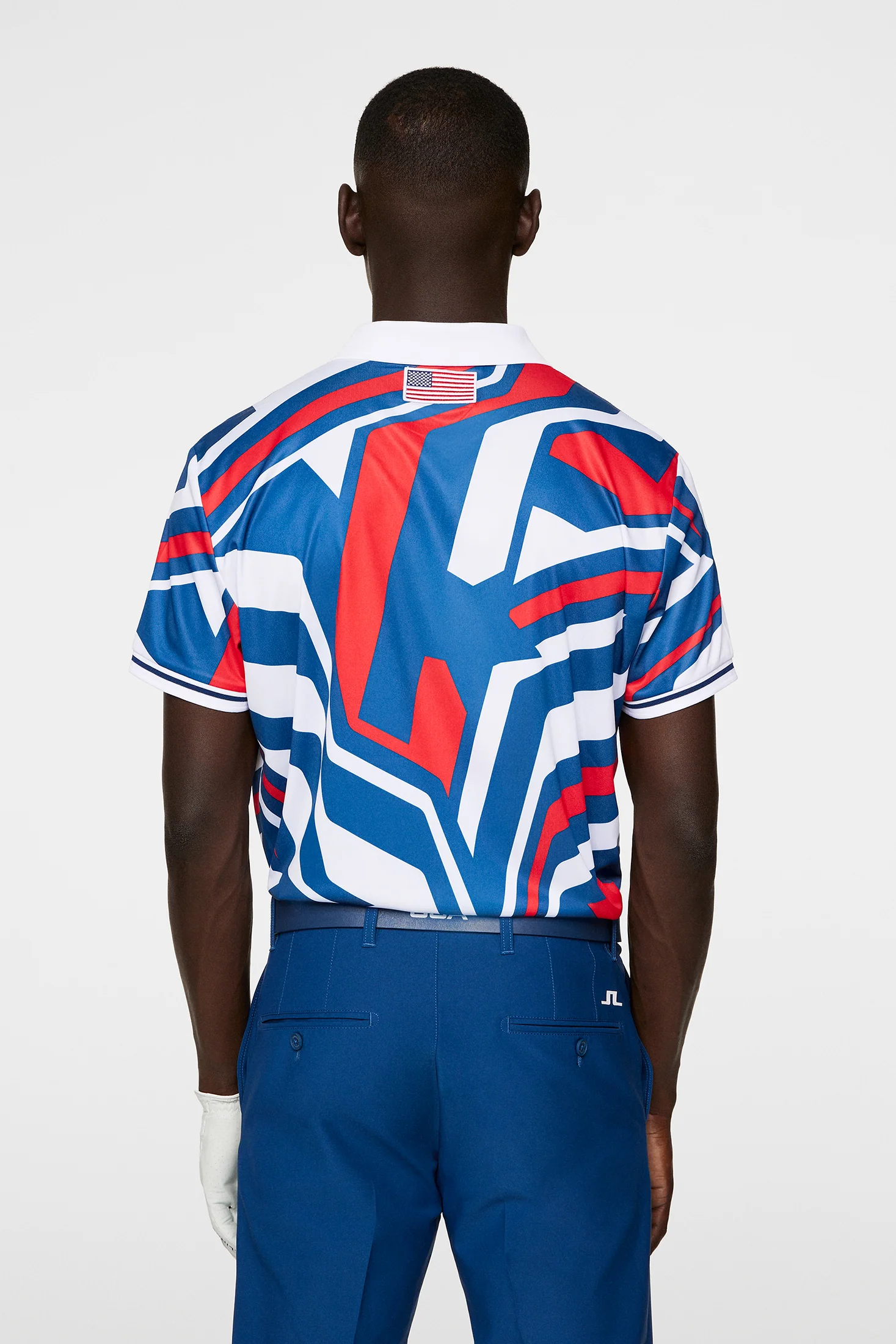 Alois Print Polo / US Golf Red - Image 4