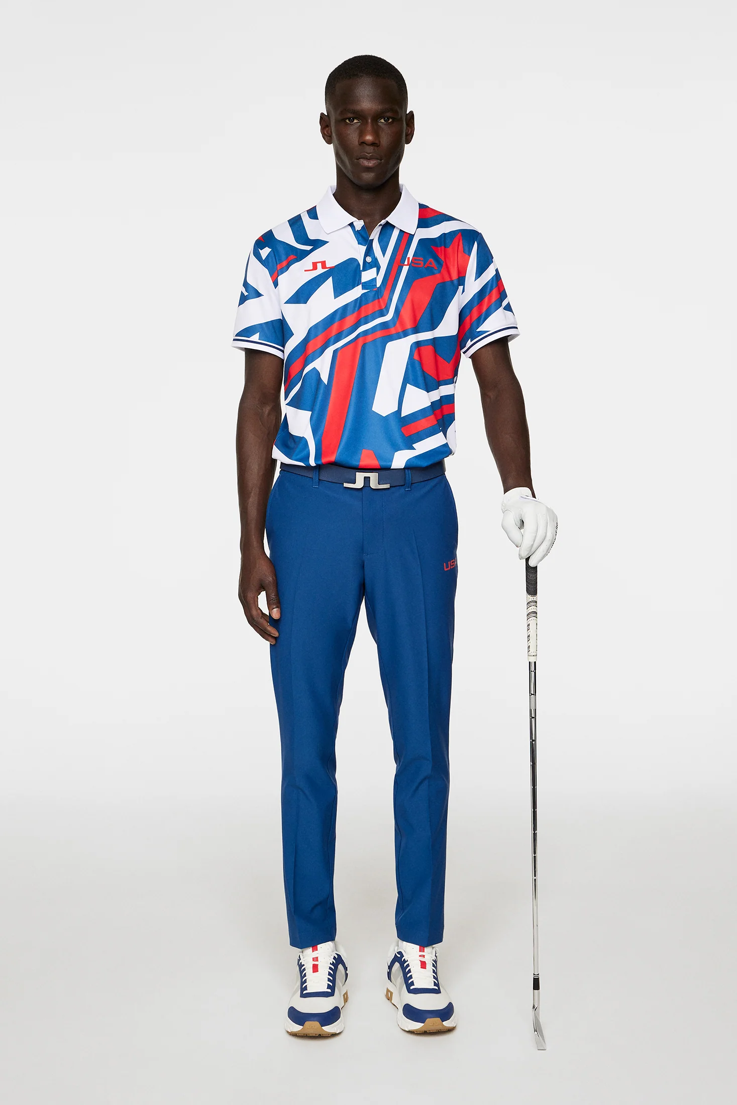 Alois Print Polo / US Golf Red - Image 5