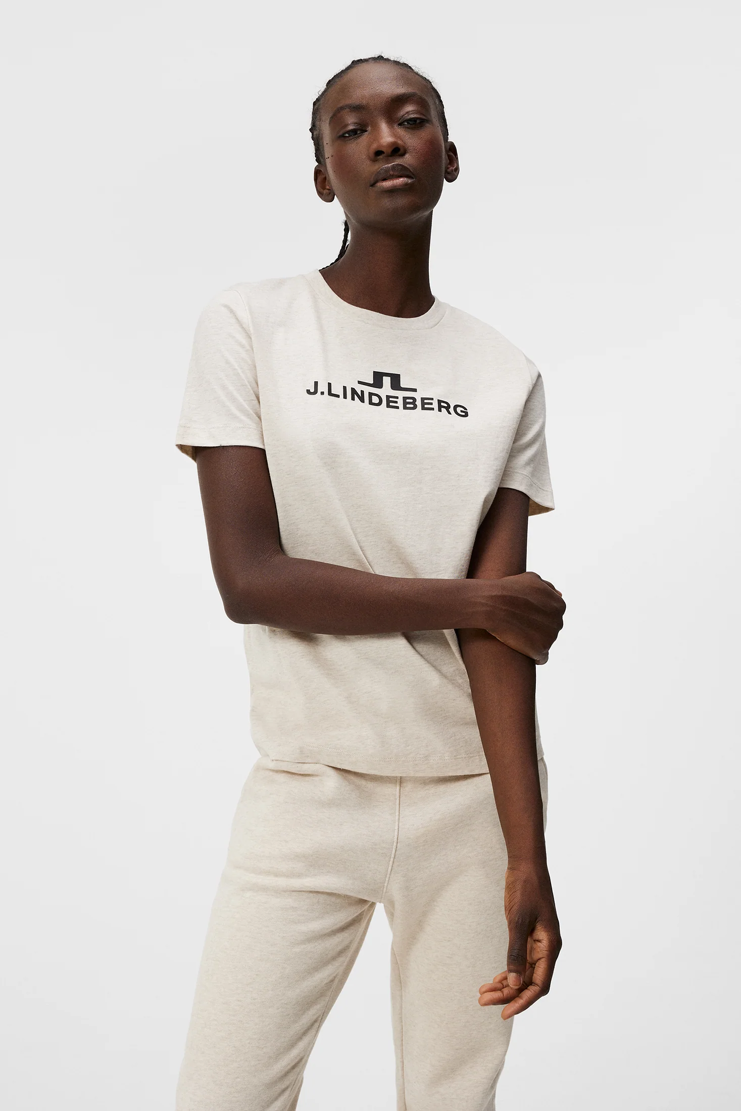 Alpha T-shirt / Beige Melange - Image 2