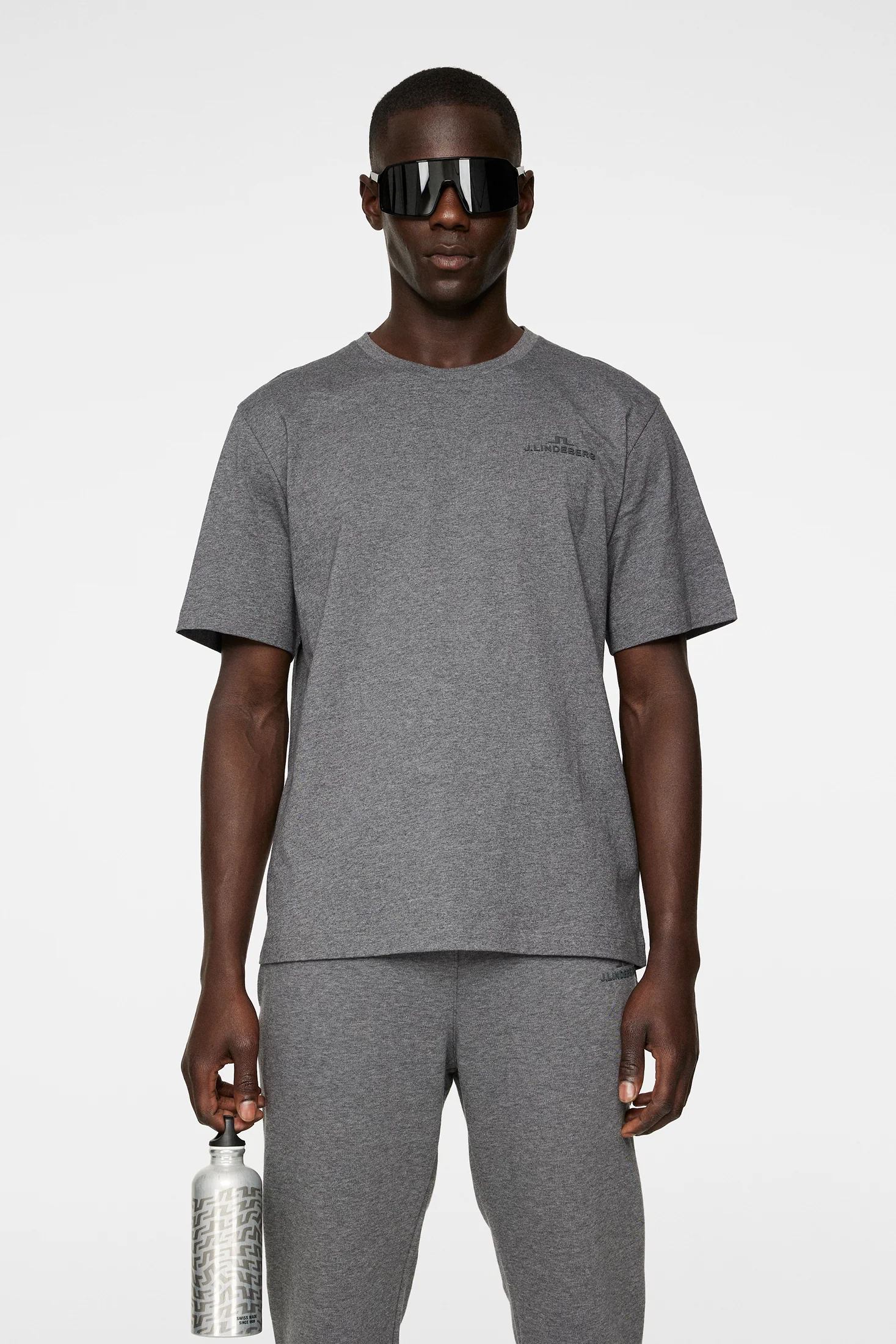 Alpha T-shirt / Dark Grey Melange - Image 2
