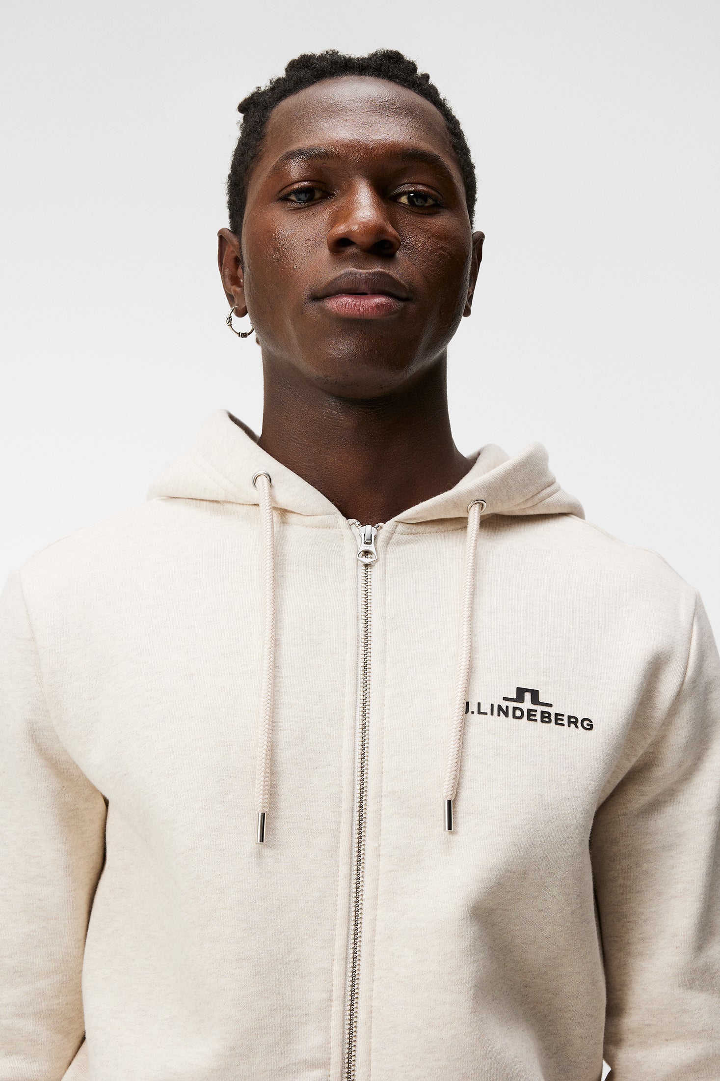 Alpha Zip Hood / Beige Melange - Image 5