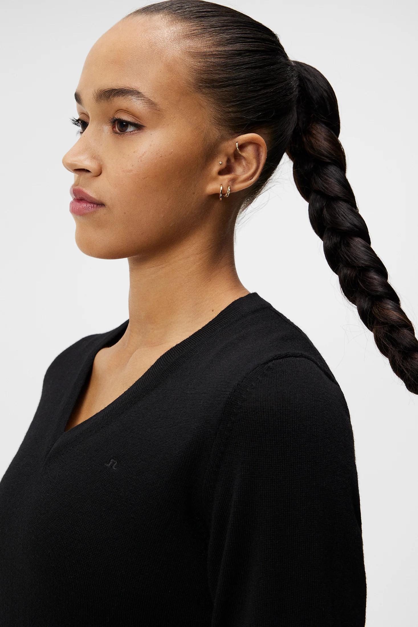 Amaya Knitted Sweater / Black - Image 5