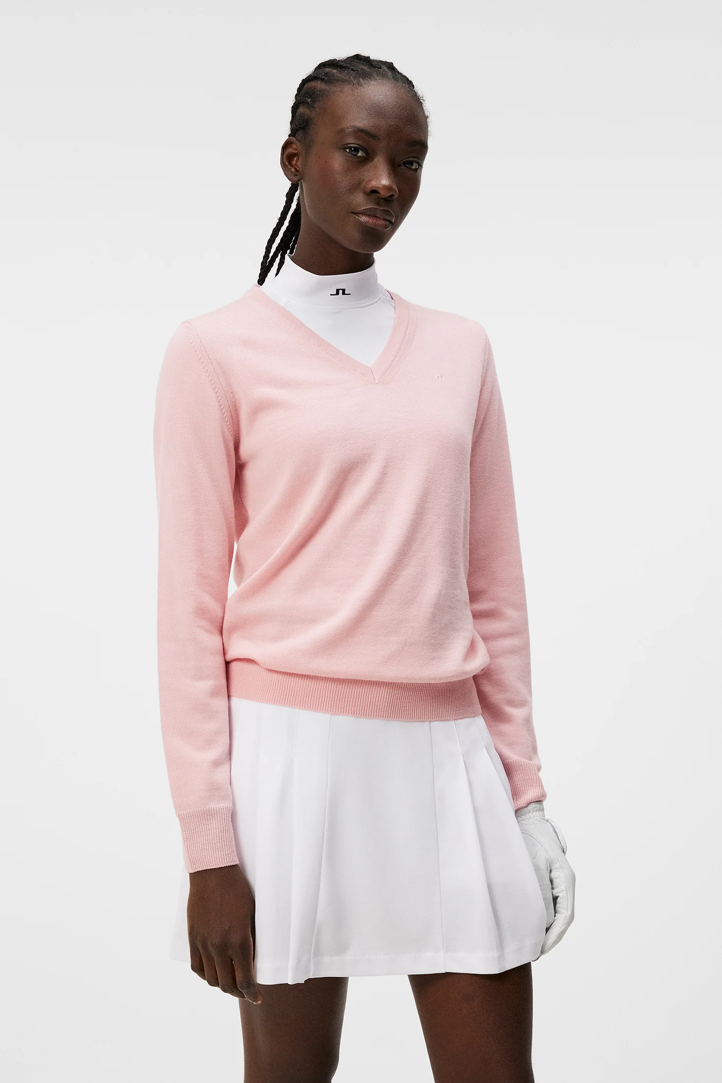 Amaya Knitted Sweater / Powder Pink - Image 2