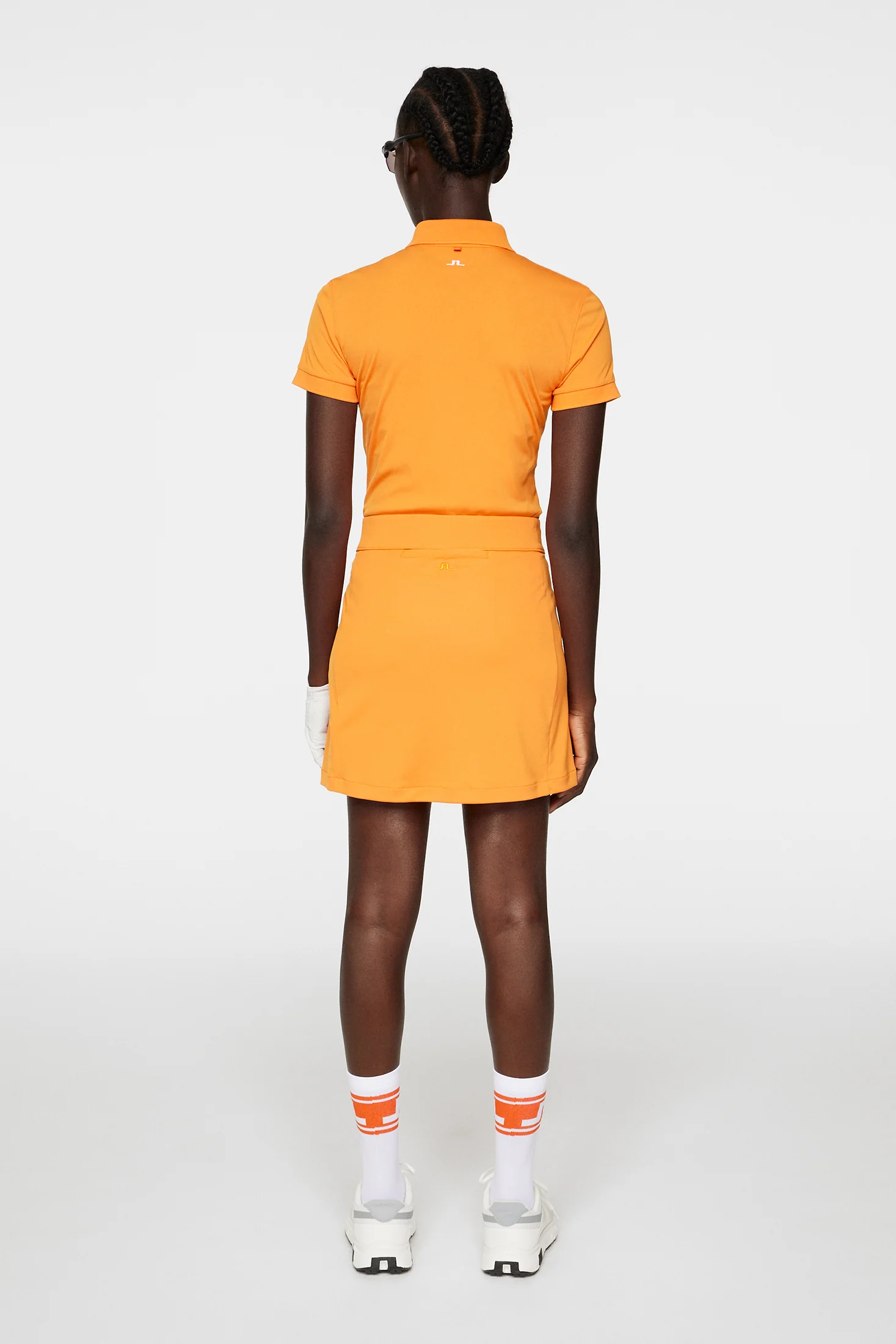 Amelie Mid Skirt / Persimmon Orange - Image 3