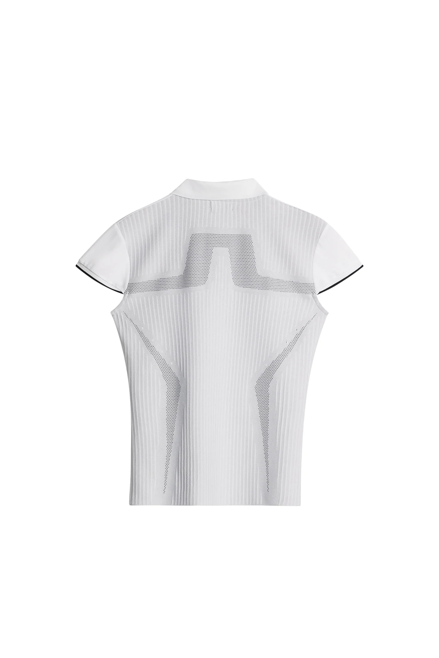 Ana Hybrid Knit Polo Shirt / White - Image 2