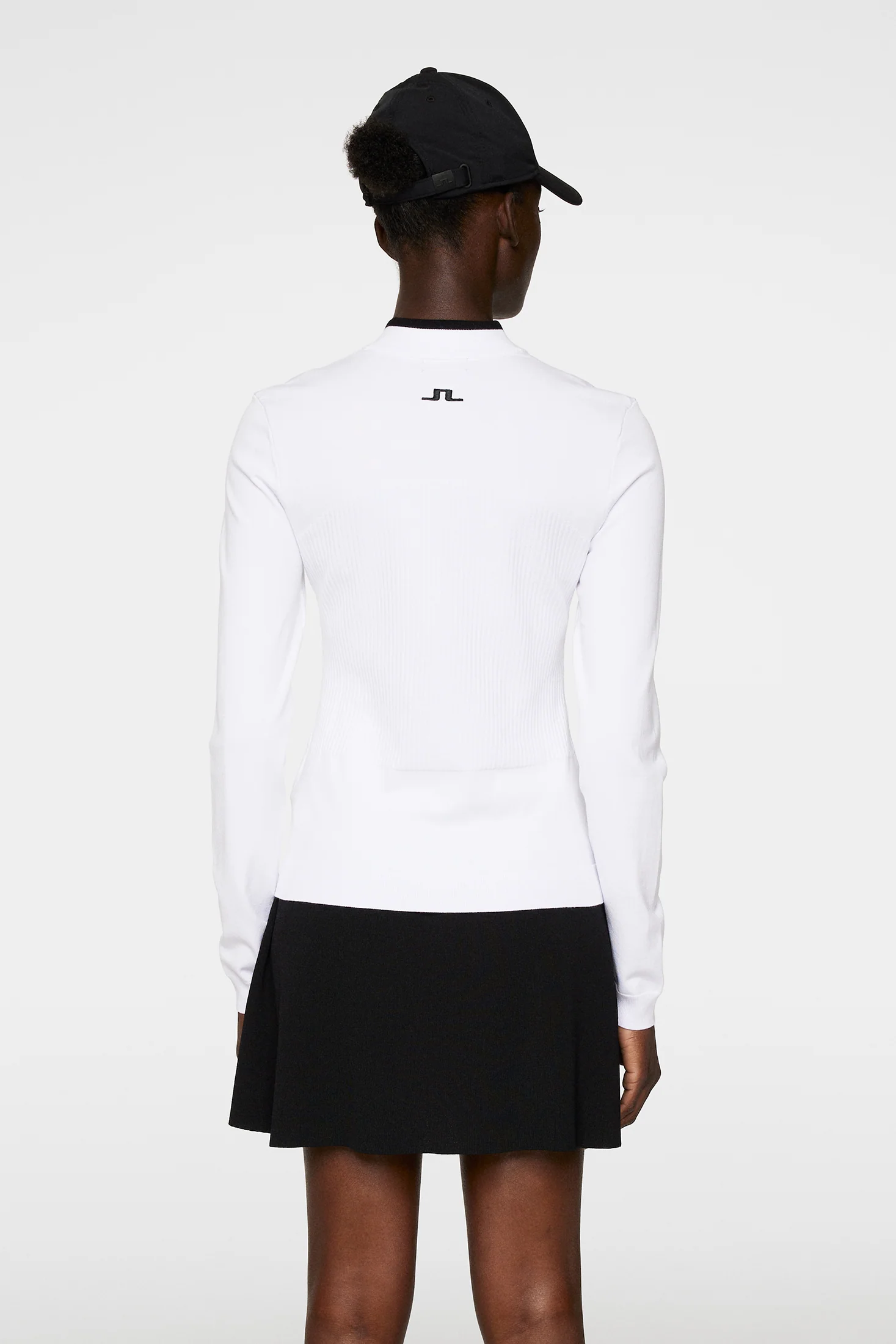 Anna Knitted Zip Sweater / White - Image 3