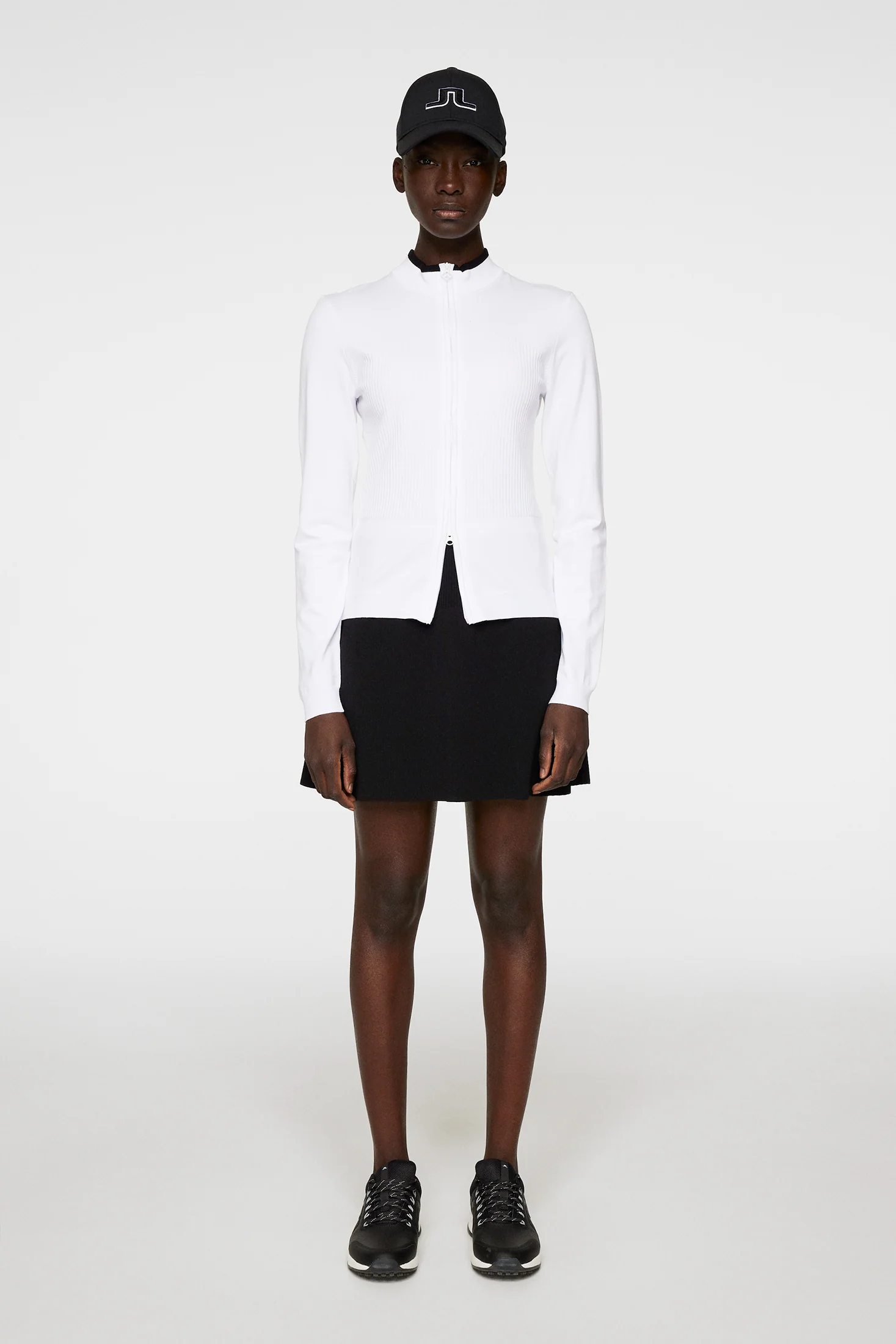 Anna Knitted Zip Sweater / White - Image 4