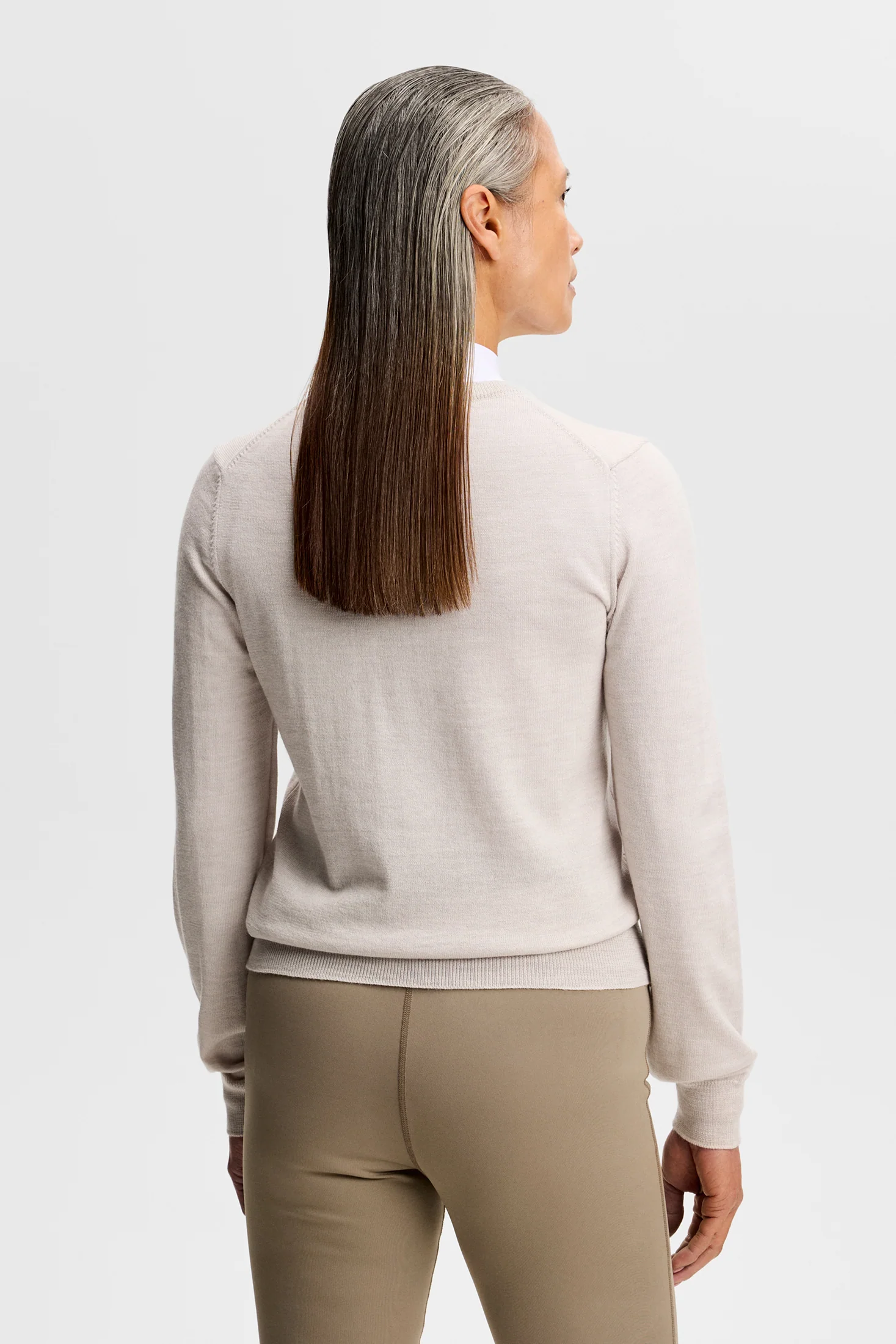 Aria Knitted Sweater / Moonbeam Melange - Image 3