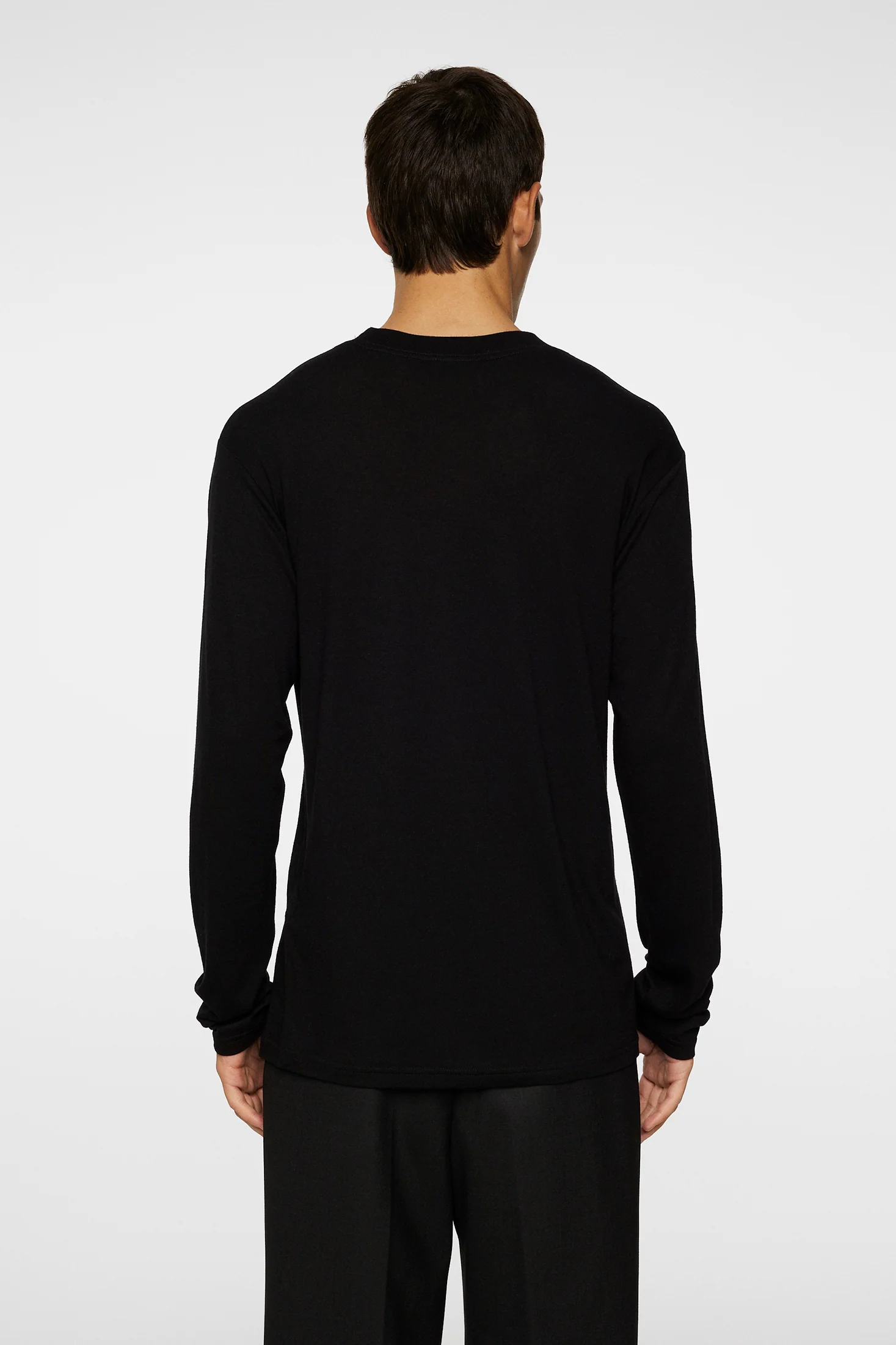 Arnie mock neck LS t-shirt / Black - Image 4