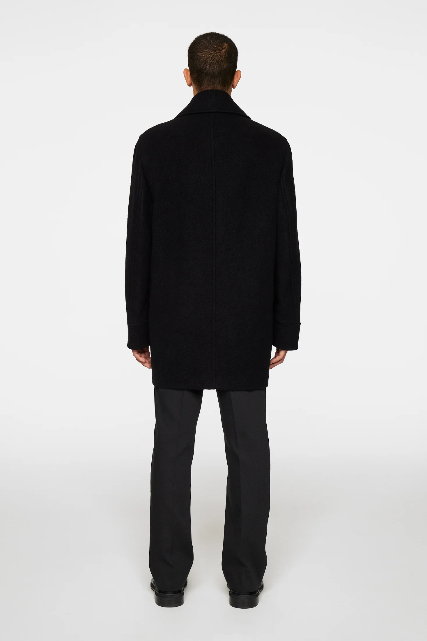 Arno Double Breasted Coat / Black - Image 3