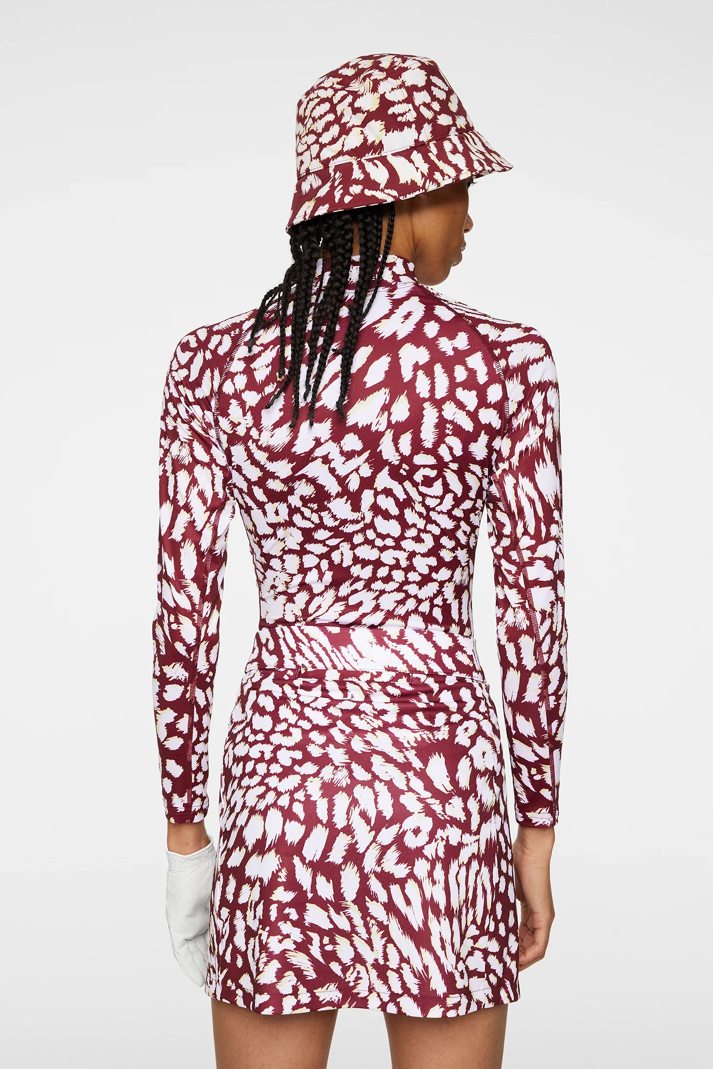 Asa Print Soft Compression Top / Glitch Leo Lime - Image 3